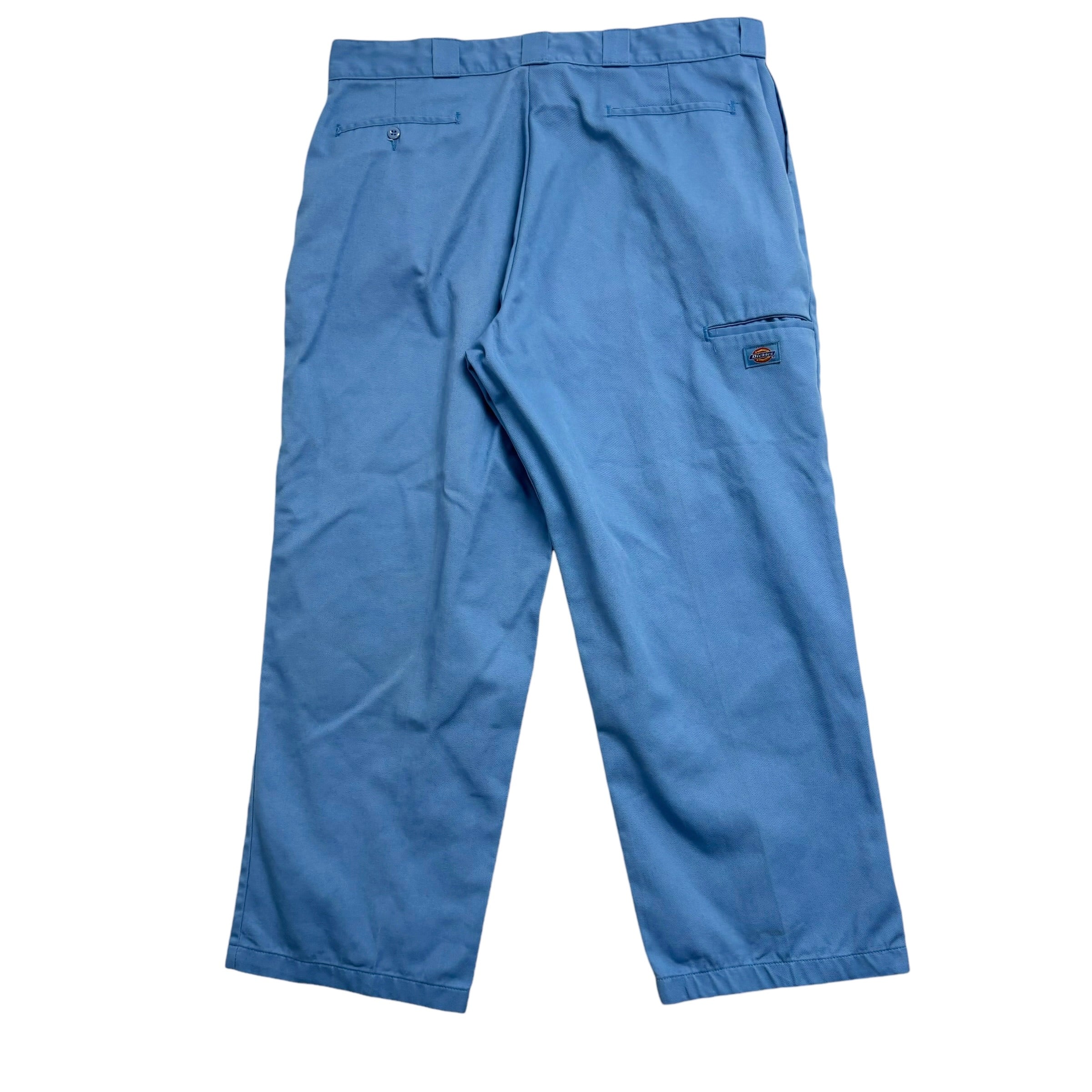 Dickies Double Knee Trousers W40 L29 Mens Blue Pants Baggy Relaxed Workwear