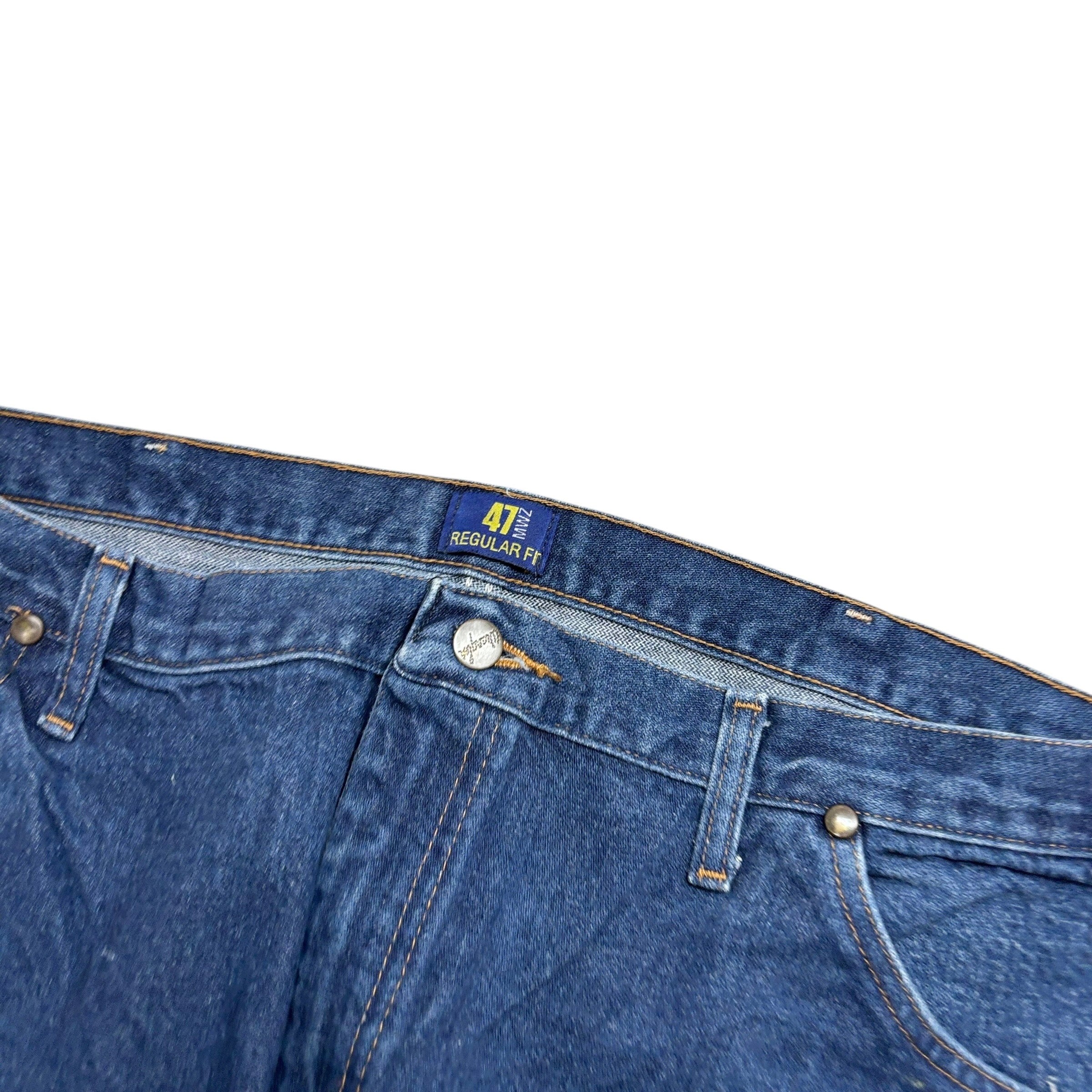 Wrangler Jeans Cowboy Cut W40 L32 Mens Mid Blue 47MWZ Regular Fit Denim (E)
