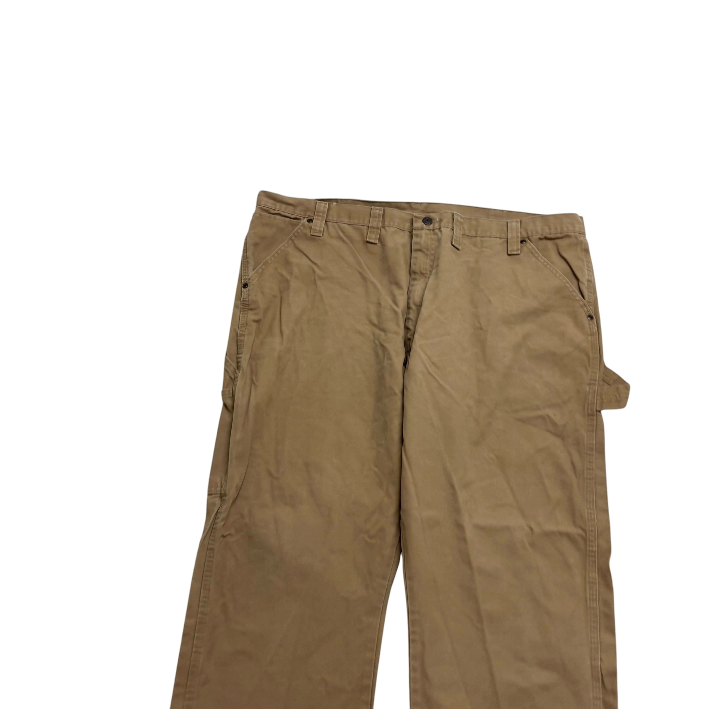 Wrangler Carpenter Pants W44 L30 Mens Tan Relaxed Straight Fit Pants