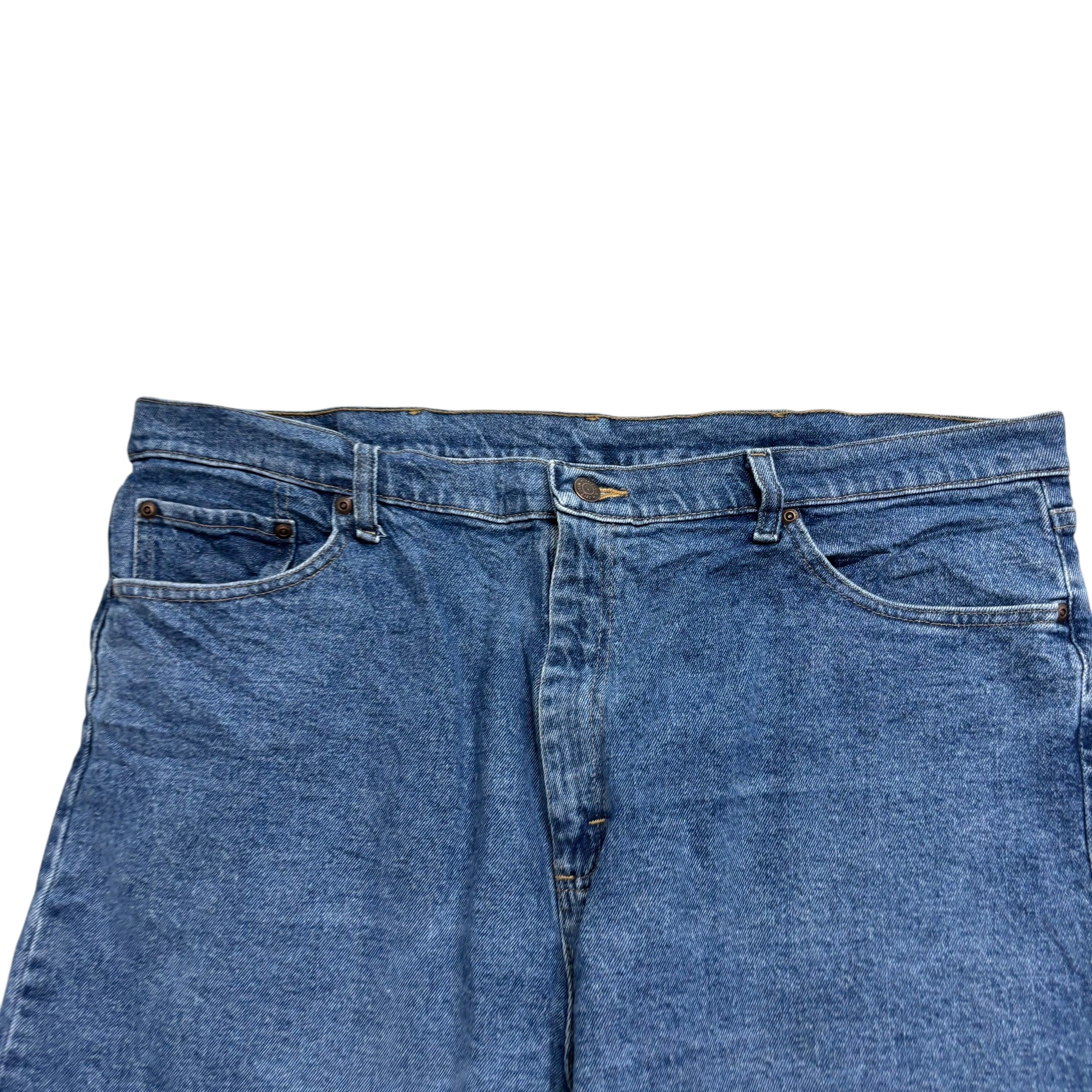 Wrangler Baggy Jorts W40 Mens Denim Shorts Mid Blue Relaxed Fit Stretch (E)