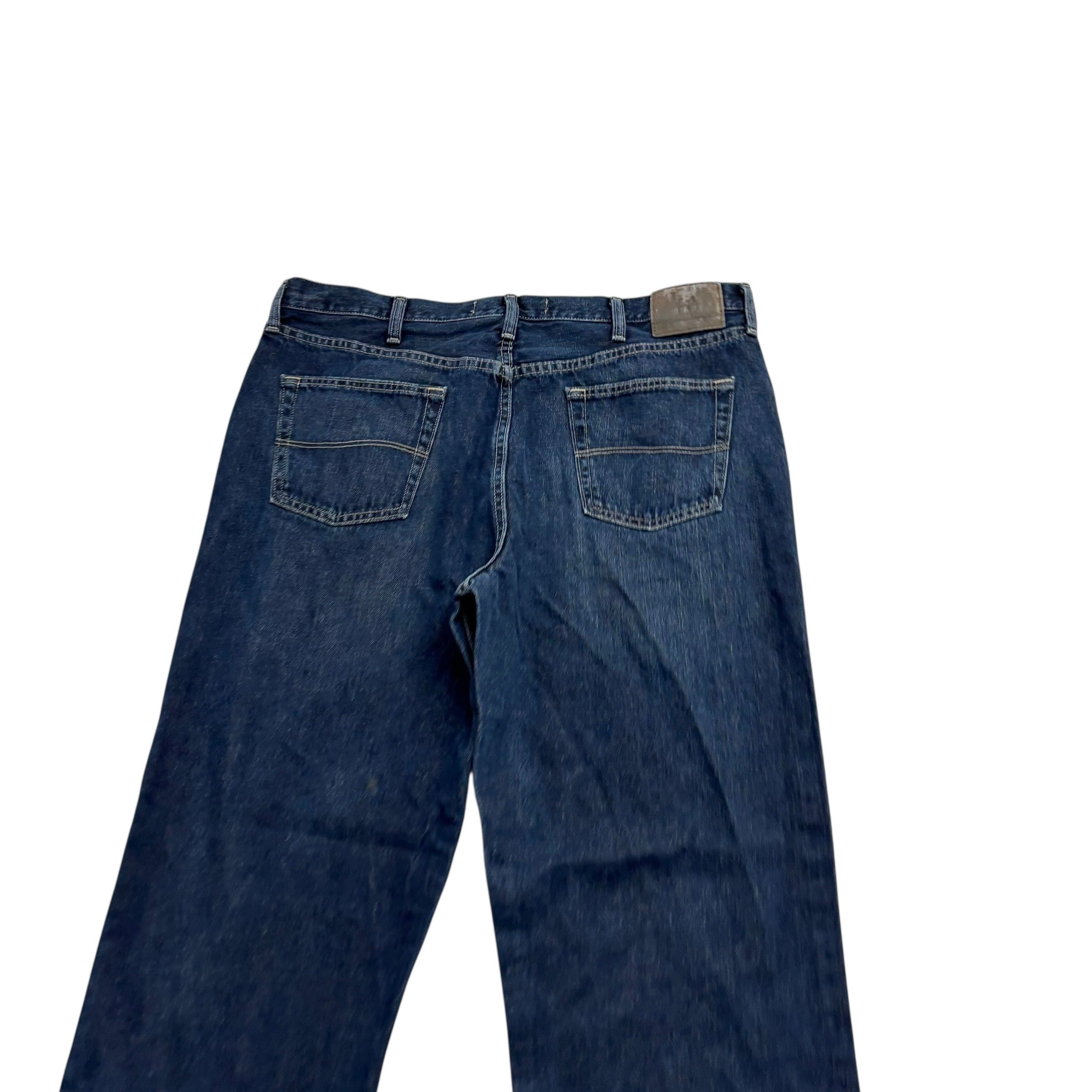 Lee Jeans W40 L32 Mens Dark Blue Baggy Relaxed Straight Fit Vintage Denim