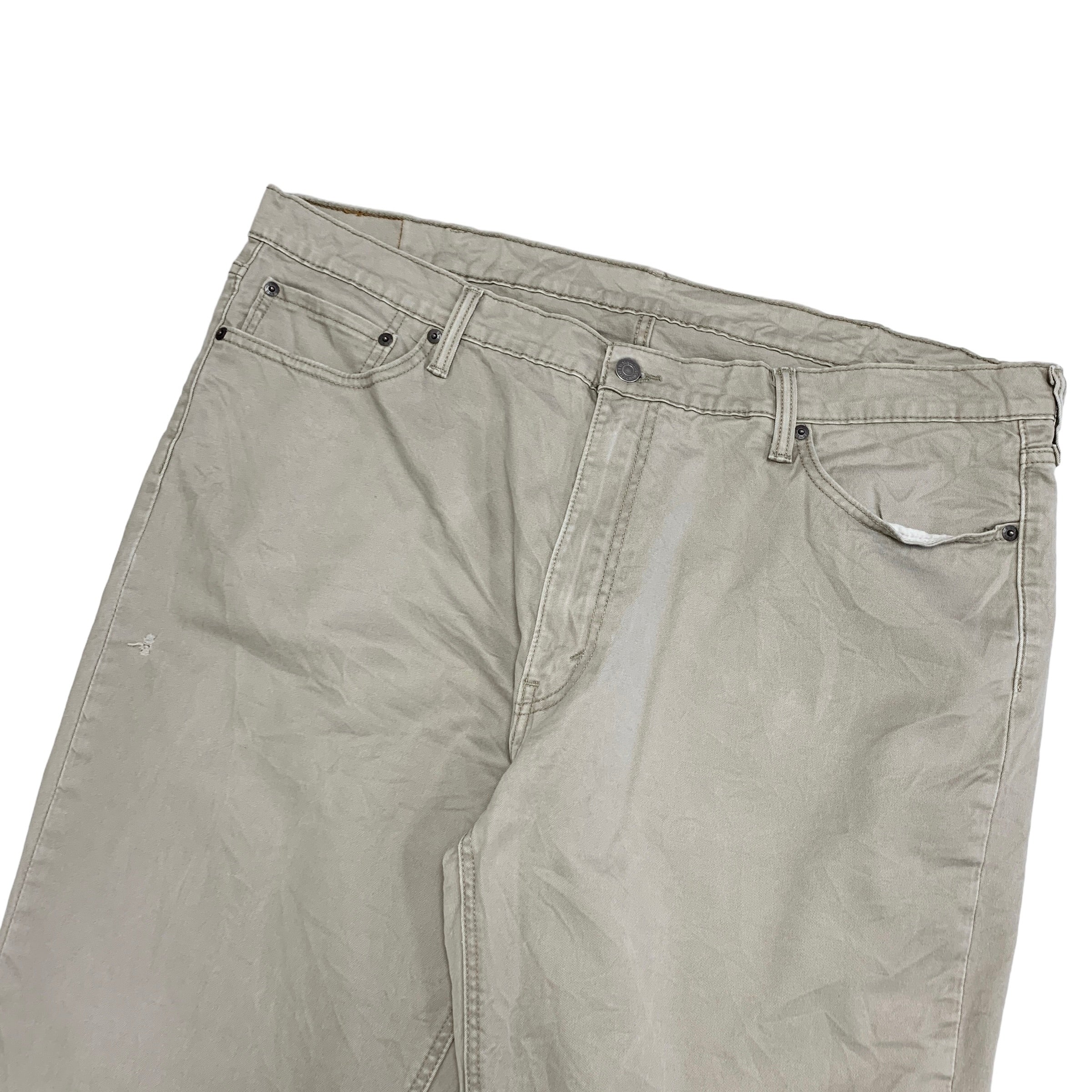 Levis 541 Trousers W42 L30 Mens Beige Athletic Taper Fit Stretch Pants