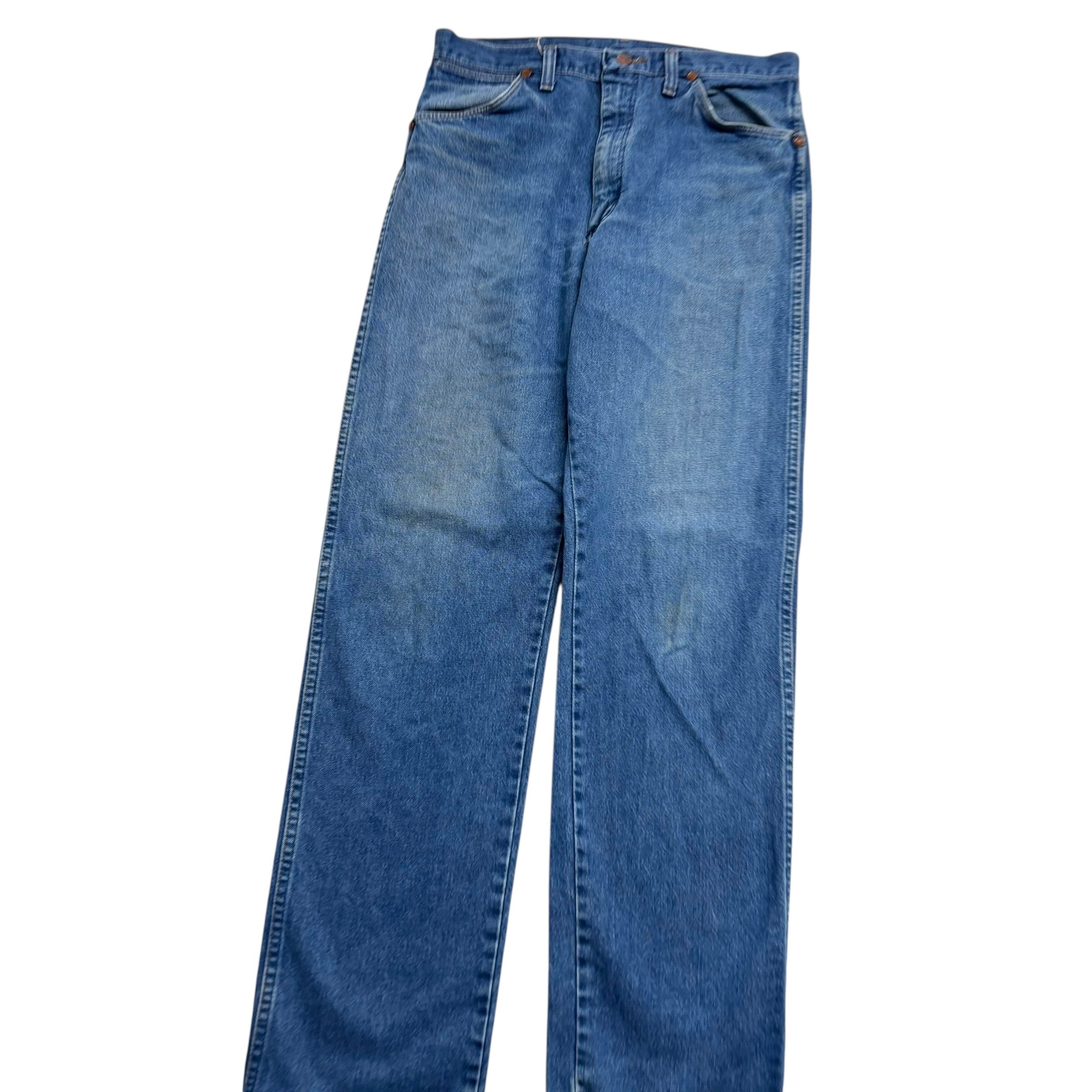 Wrangler Jeans Cowboy Cut W32 L34 Mens Mid Blue 13MWZ Made In USA Vintage