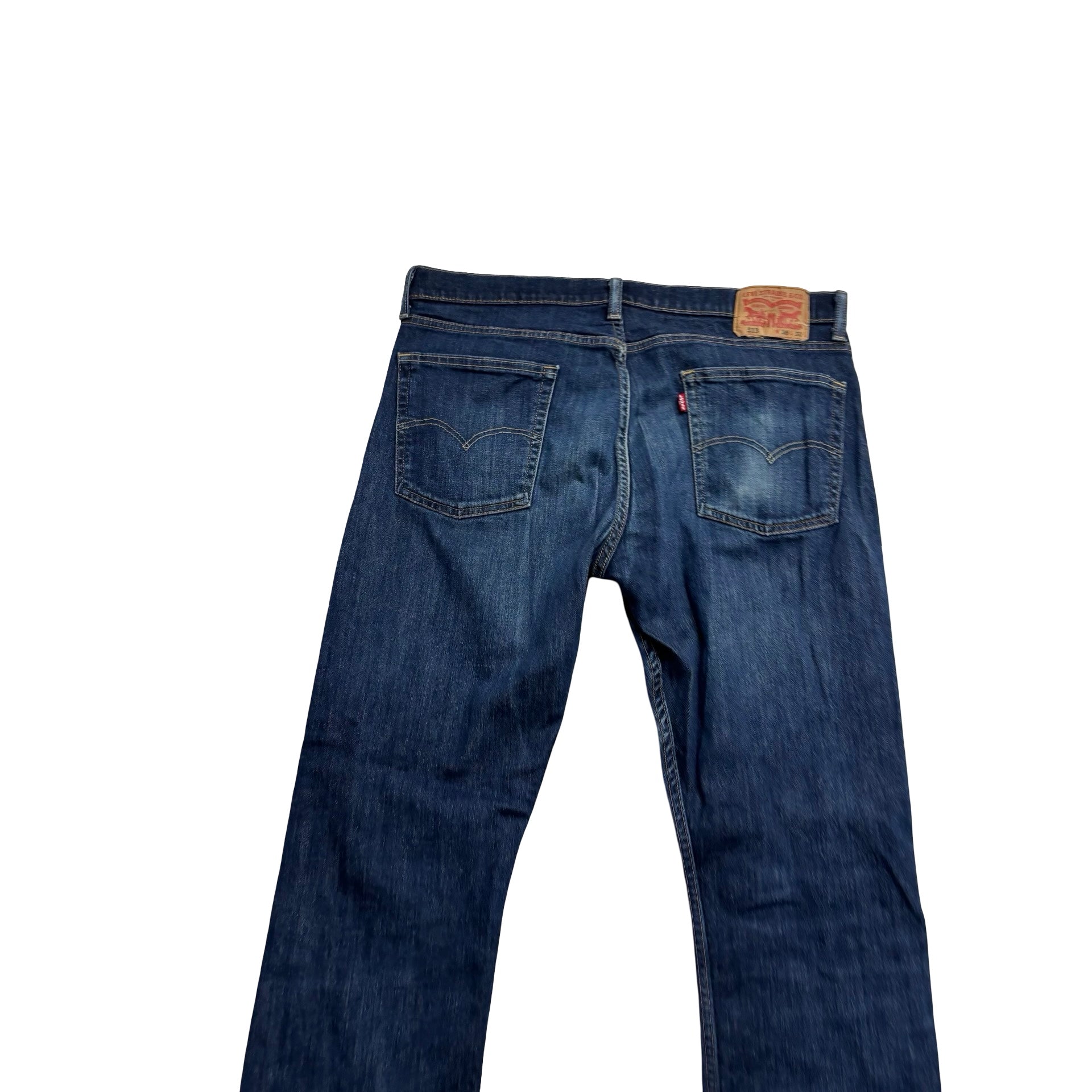 Levis 513 Jeans W36 L30 Mens Dark Blue Slim Straight Fit Stretch Denim