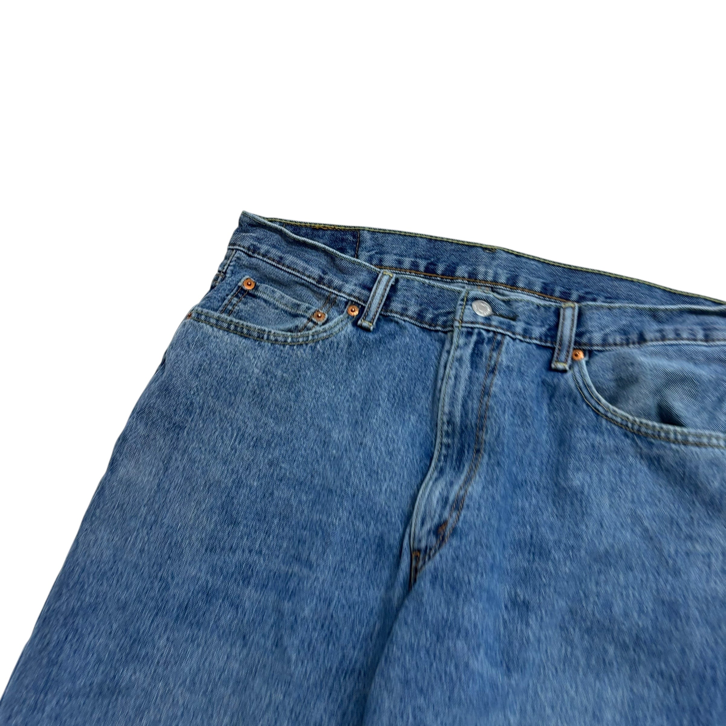 Levis 550 Jeans W36 L30 Mens Mid Blue Baggy Relaxed Straight Fit Denim