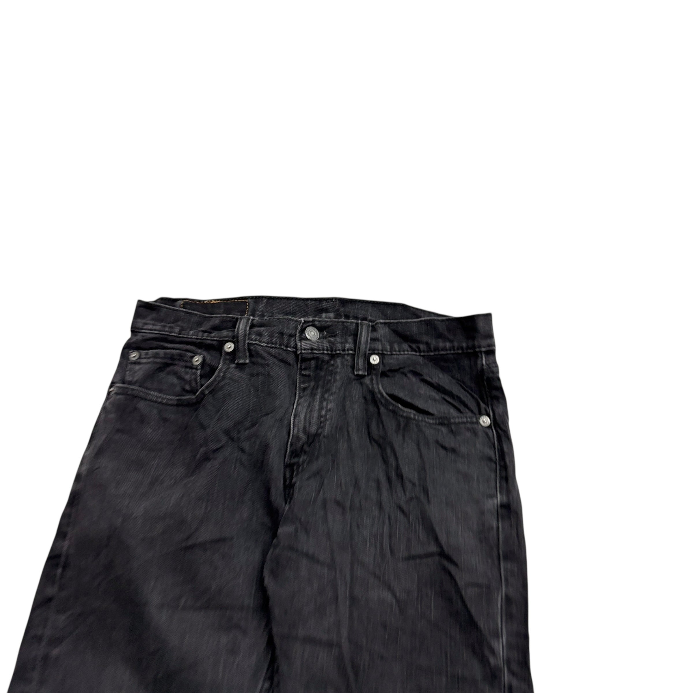 Levis 559 Jeans W30 L32 Mens Black Regular Straight Fit Stretch Denim