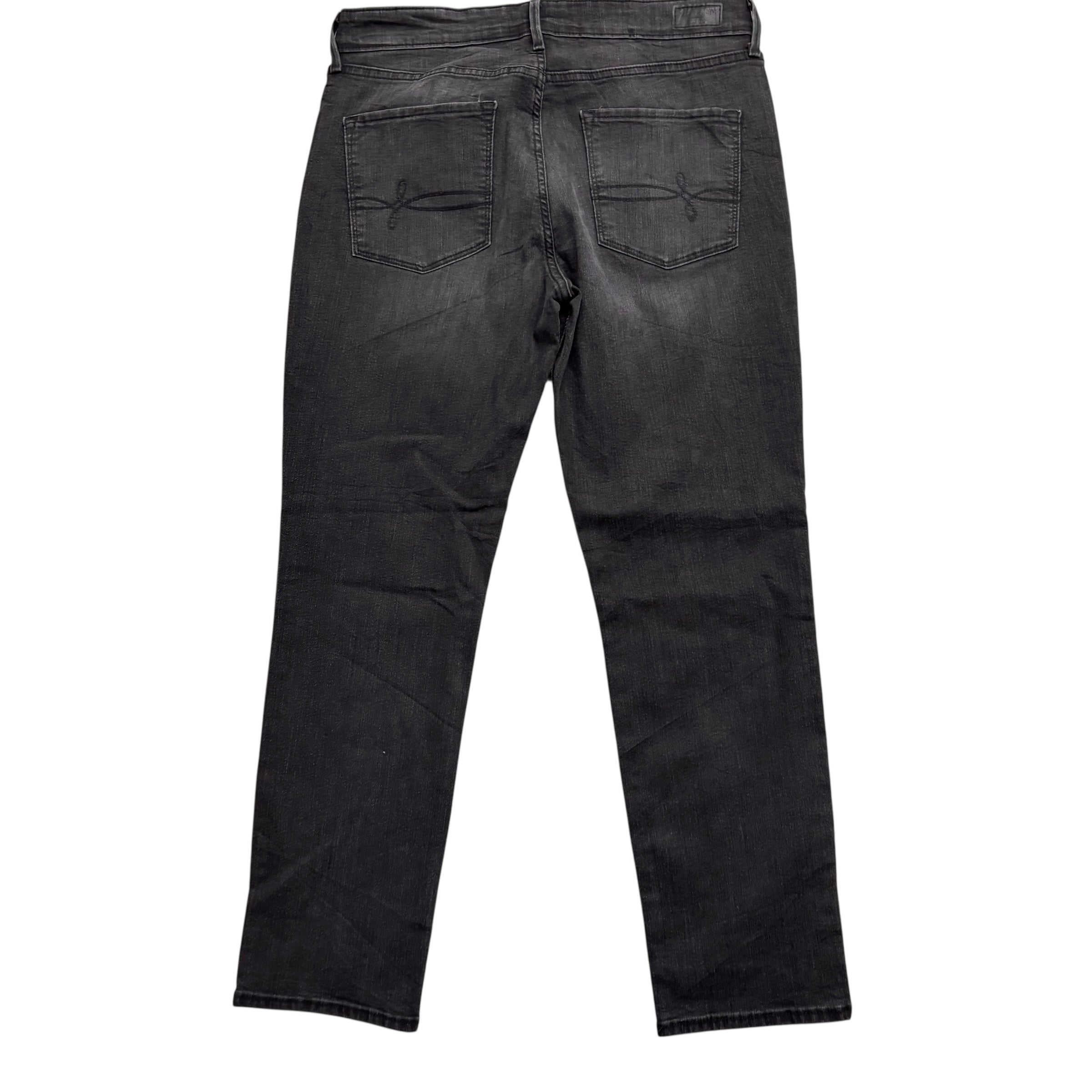 Levis Denizen Jeans W31 L29 Womens Slim Fit Black Stretch Denim (E)