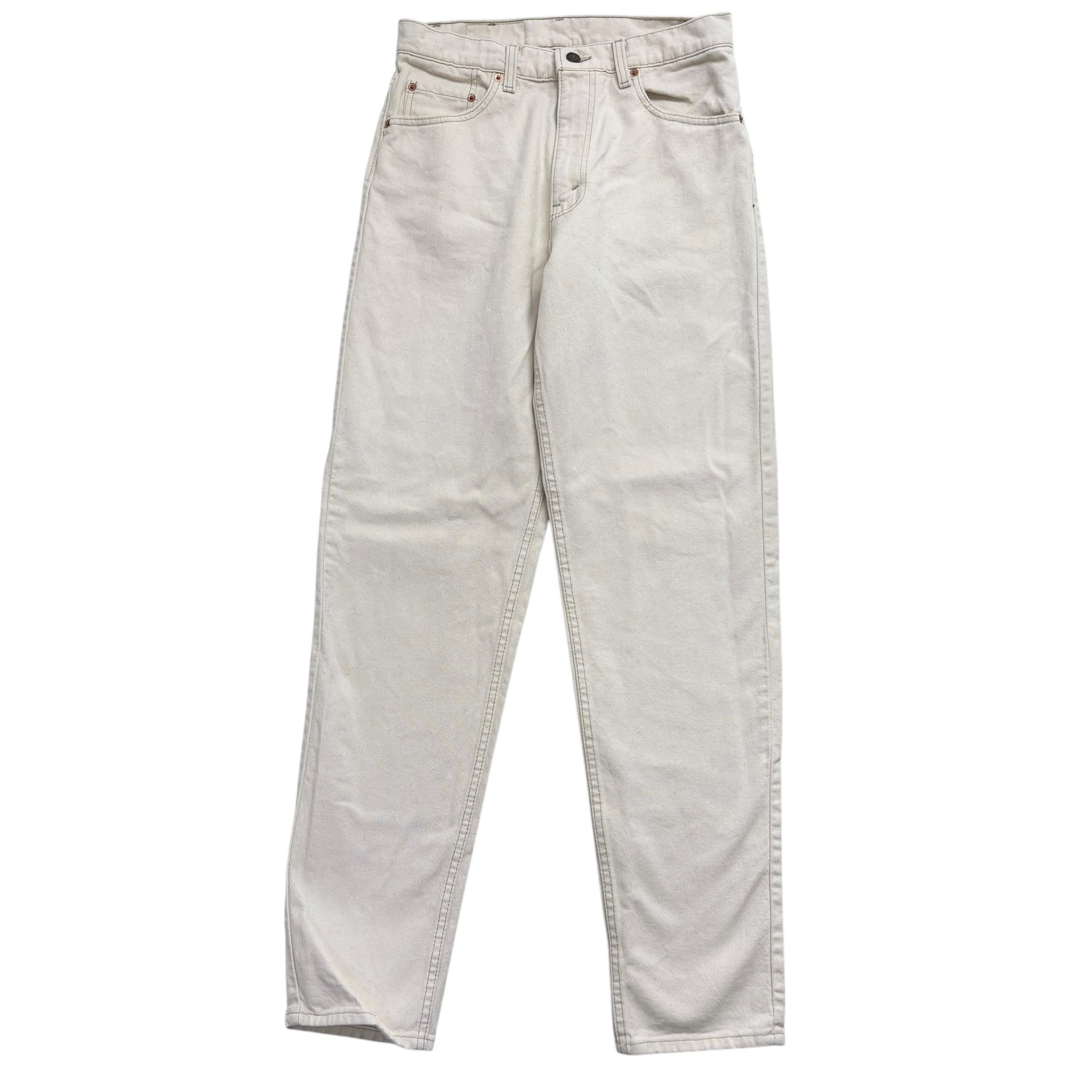 Levis 550 Jeans W31 L34 Mens Cream Relaxed Tapered Fit Made In USA Vintage