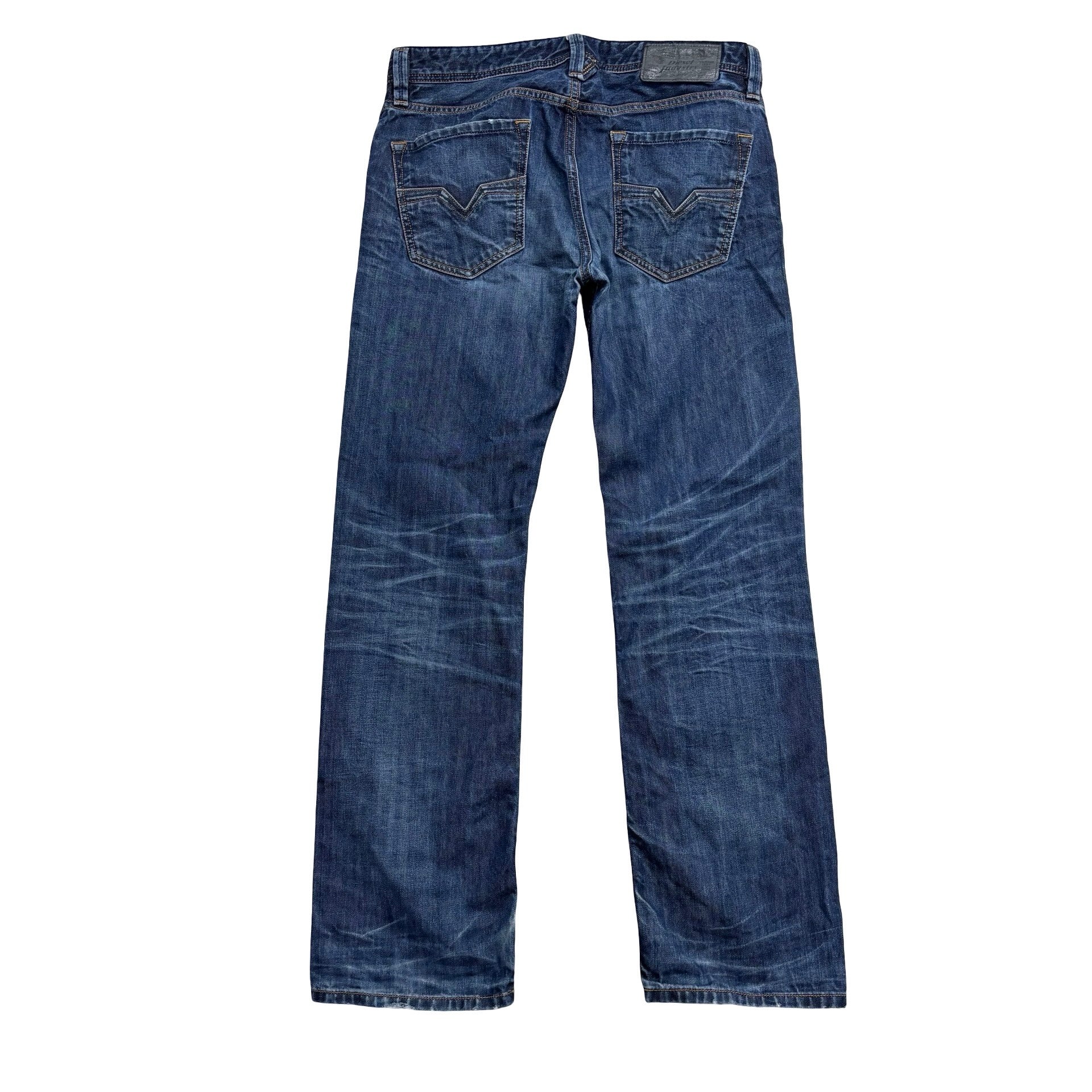 Diesel Larkee Jeans W31 L30 Mens Dark Blue Regular Straight Fit Denim (E)