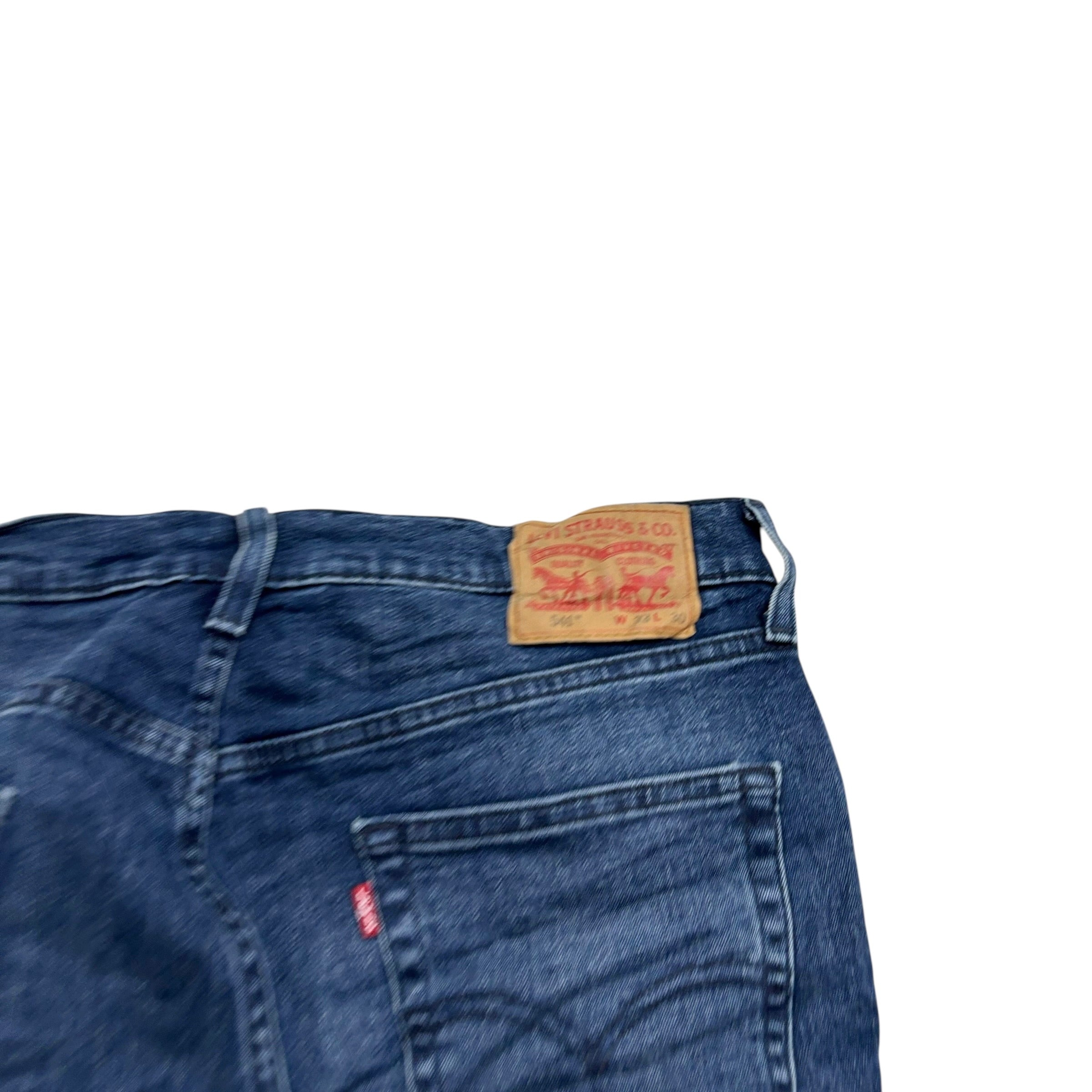 Levis 541 Jeans W33 L29 Mens Navy Blue Athletic Tapered Fit Stretch Denim