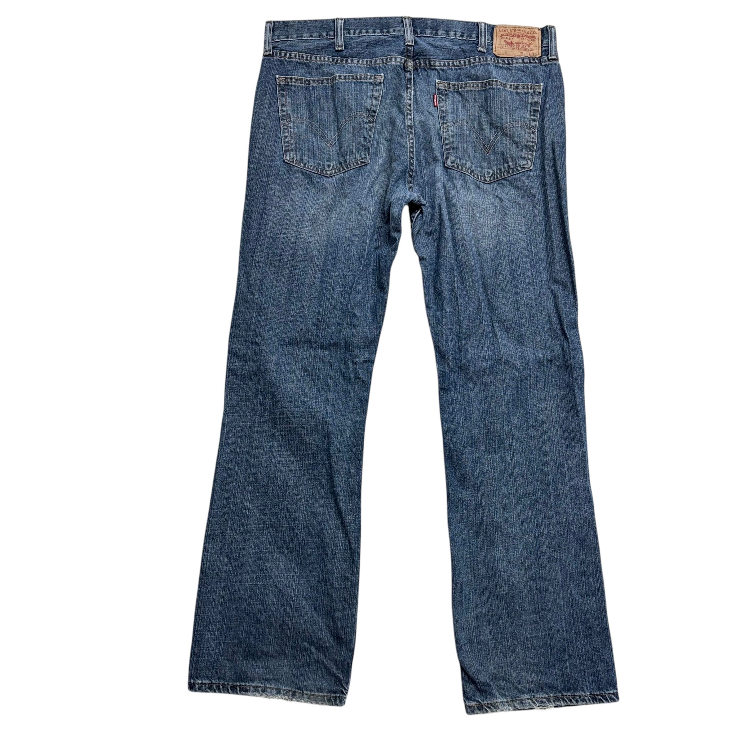 Levis 527 Jeans W38 L32 Mens Mid Blue Regular Bootcut Fit Vintage Denim (F)