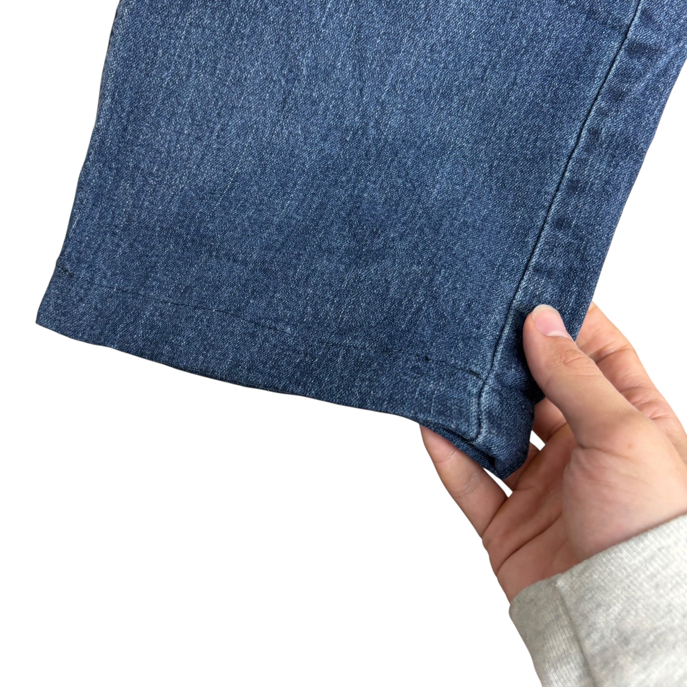 Wrangler Jeans W40 L29 Mens Dark Blue Relaxed Straight Fit Stretch Denim