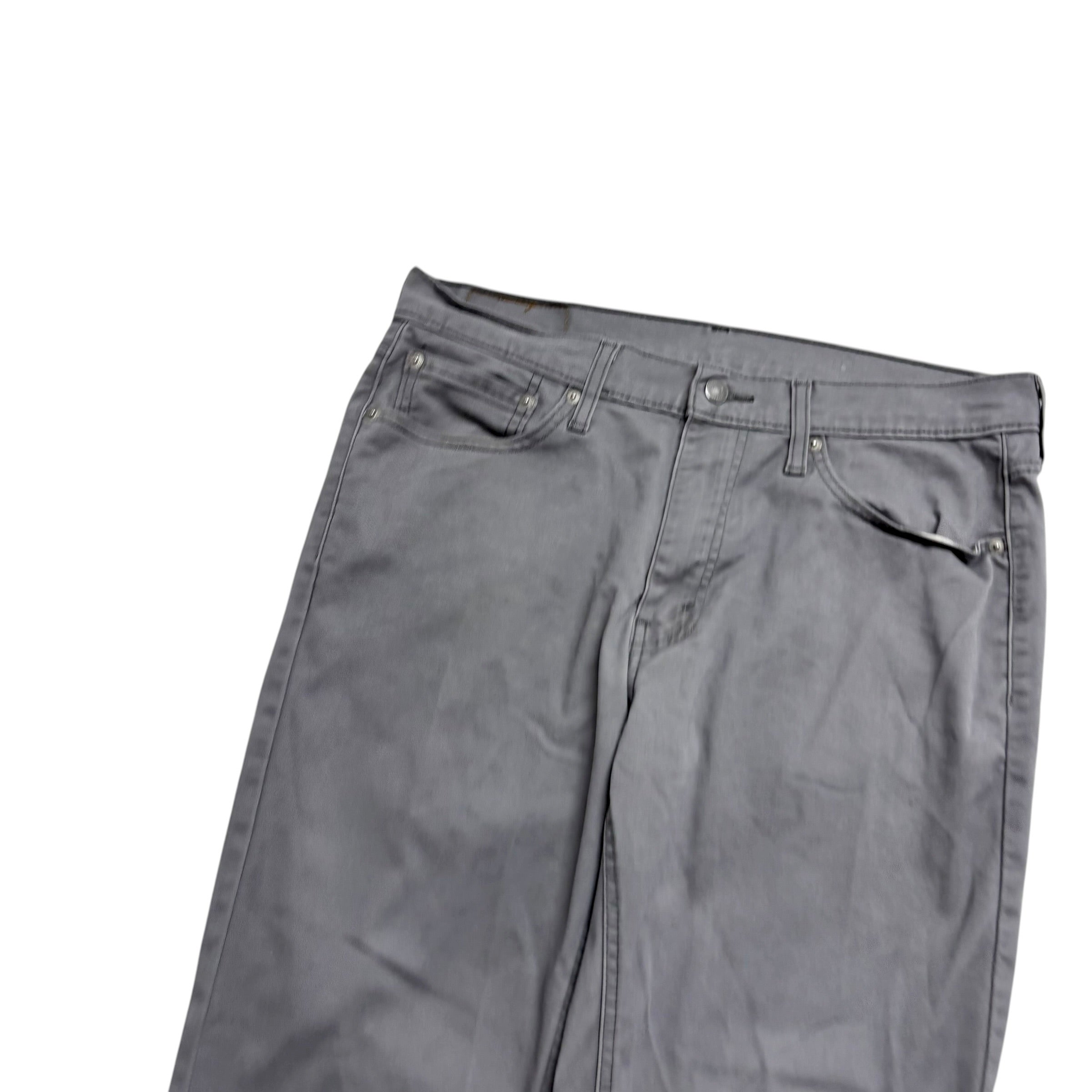 Levis 541 Trousers W33 L30 Mens Grey Athletic Tapered Fit Stretch Pants (F)