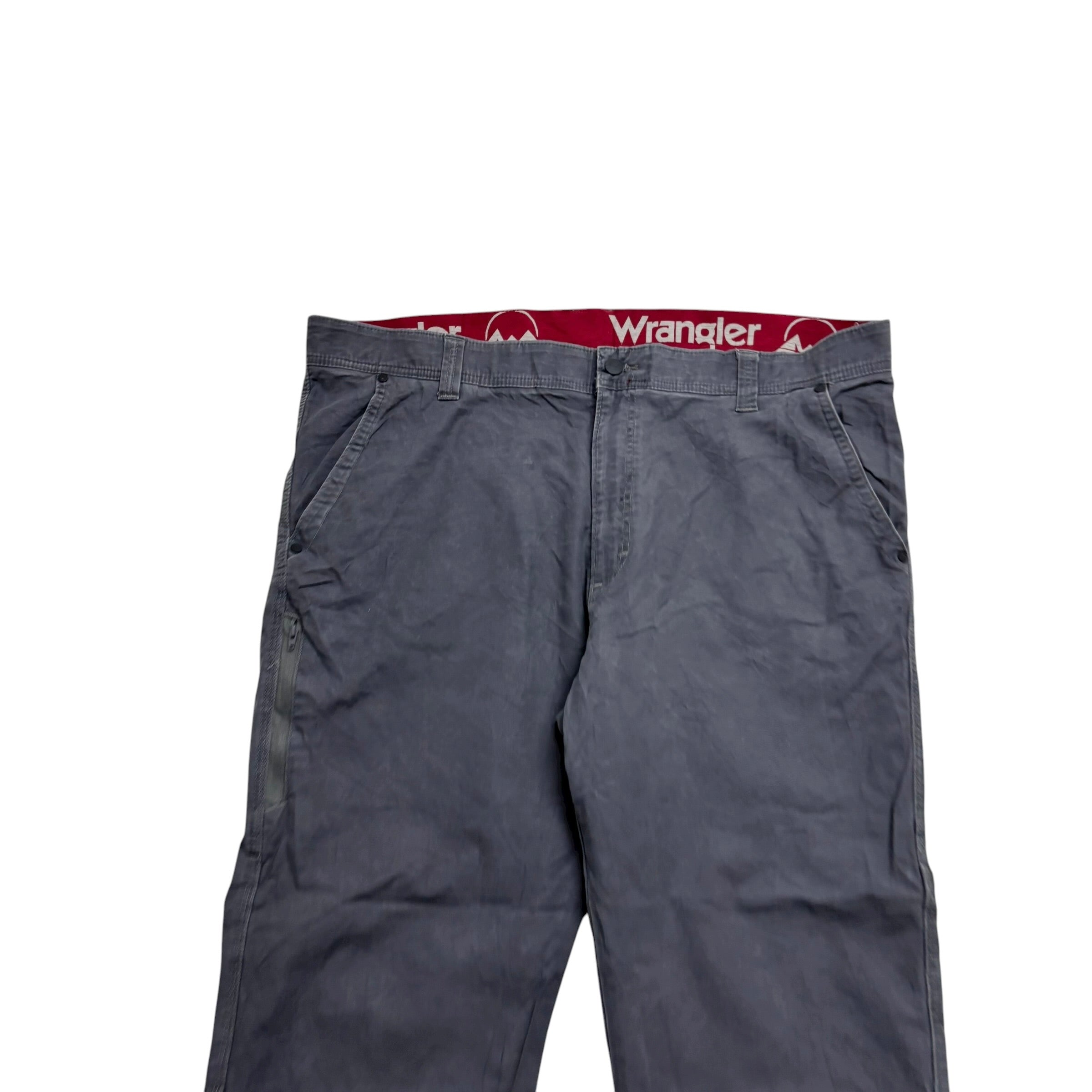 Wrangler Walking Trousers W42 L27 Mens Grey Regular Straight Fit Stretch (E)