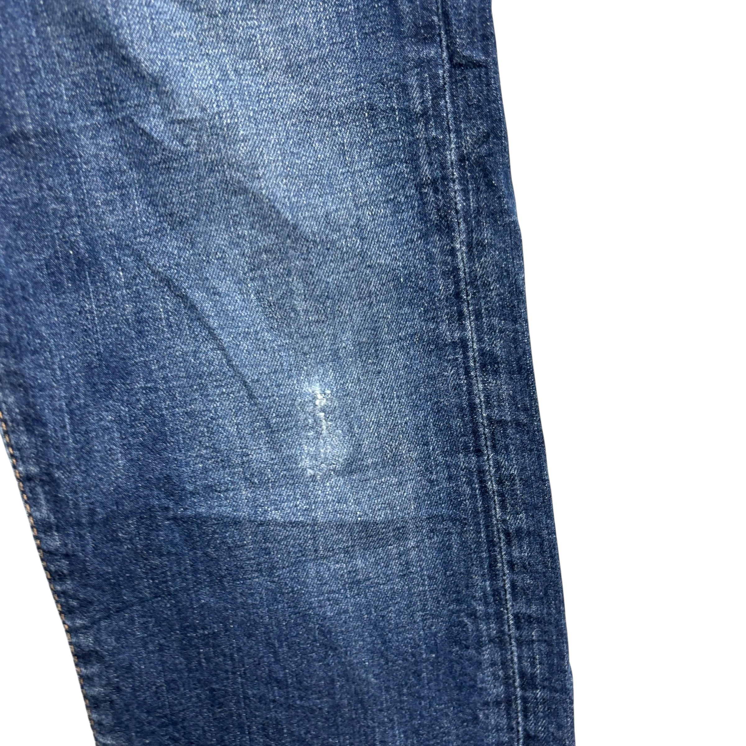 Levis 502 Jeans W32 L31 Mens Dark Blue Regular Tapered Fit Stretch Denim