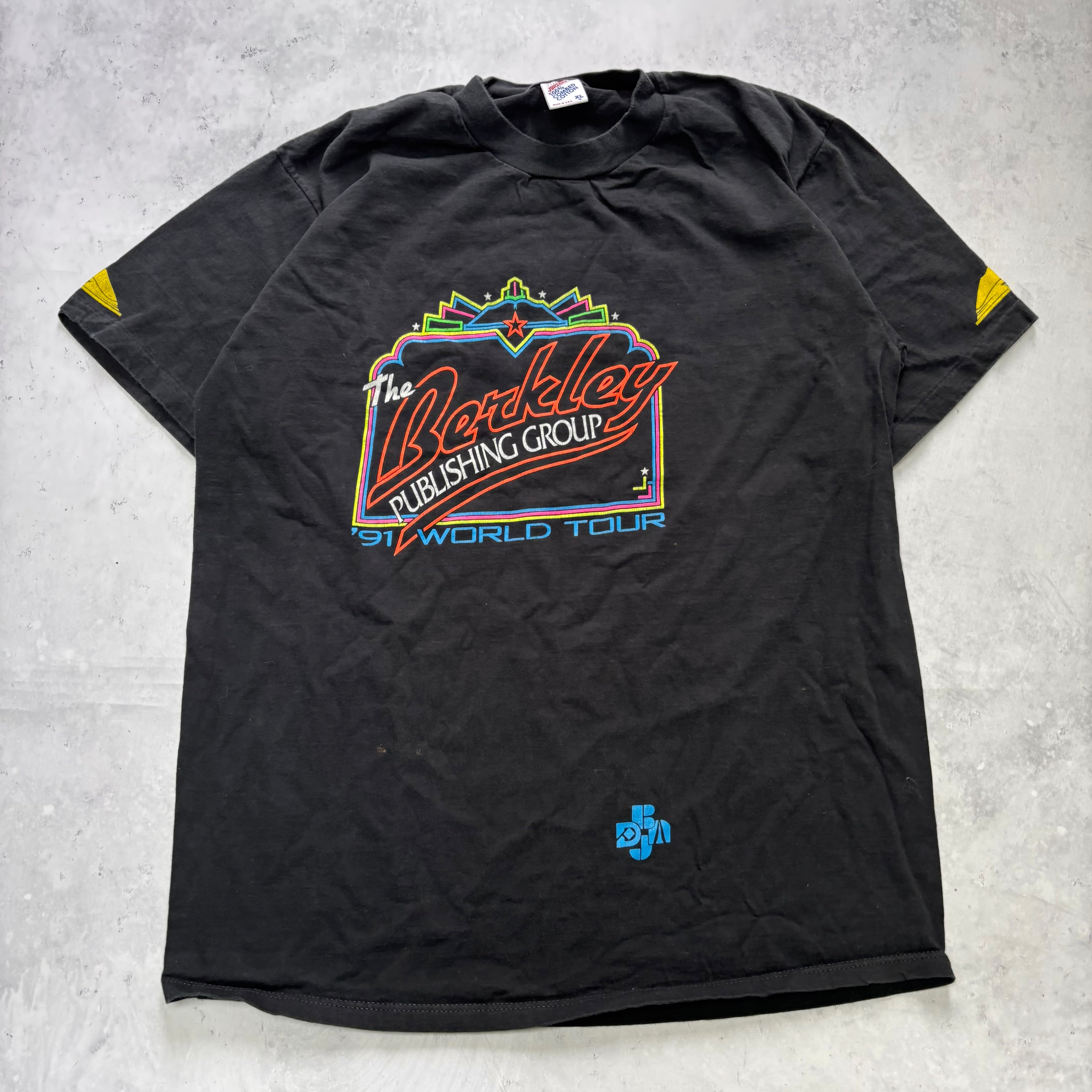 Vintage T Shirt Mens XL Black Single Stitch Graphic Print 90s USA Books