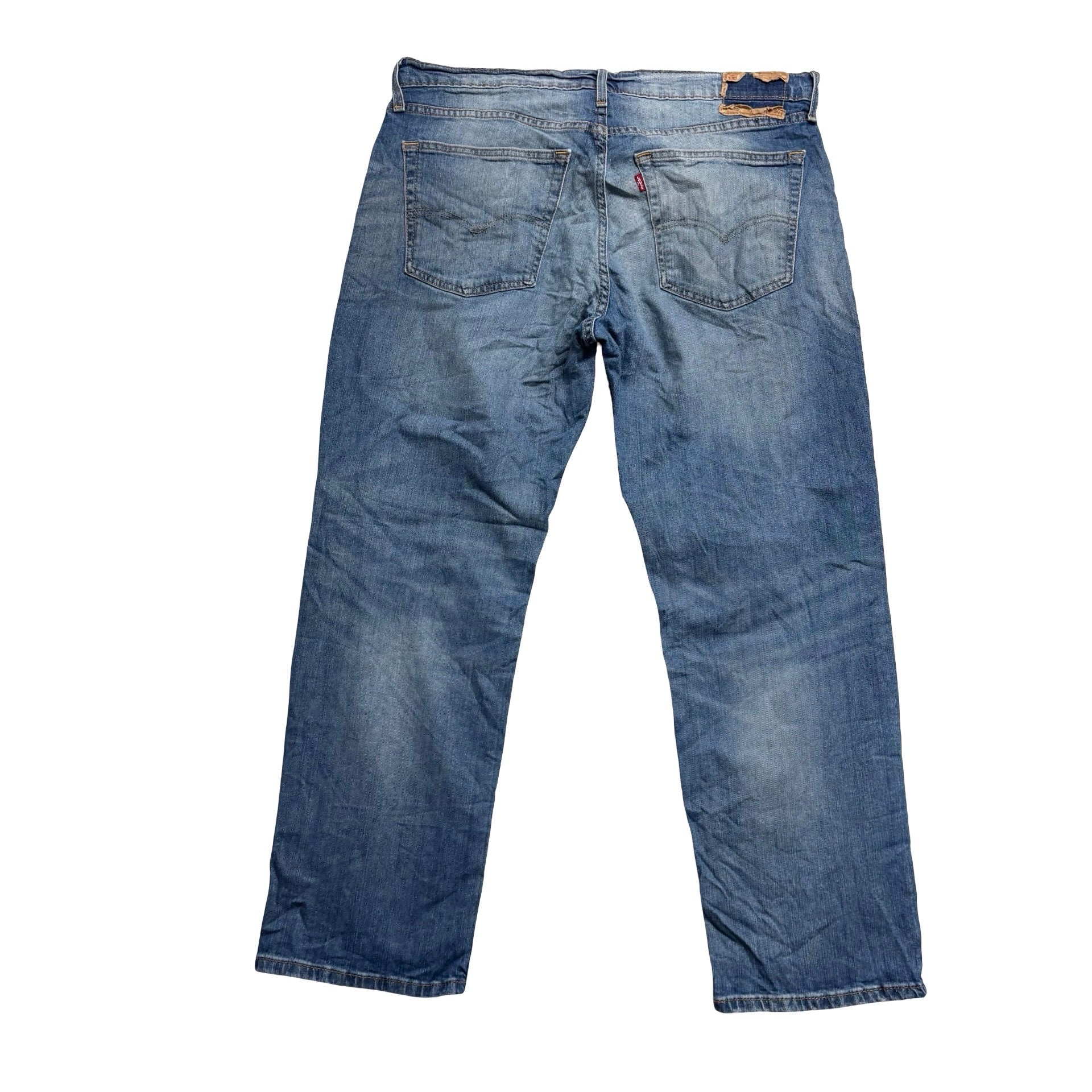 Levis 559 Jeans W36 L30 Mens Mid Blue Relaxed Straight Fit Stretch Denim