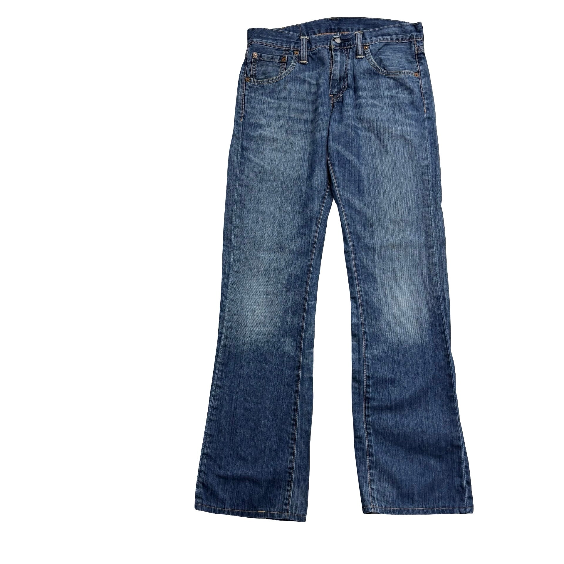 Levis 527 Jeans W29 L31 Mens Mid Blue Slim Bootcut Fit Denim