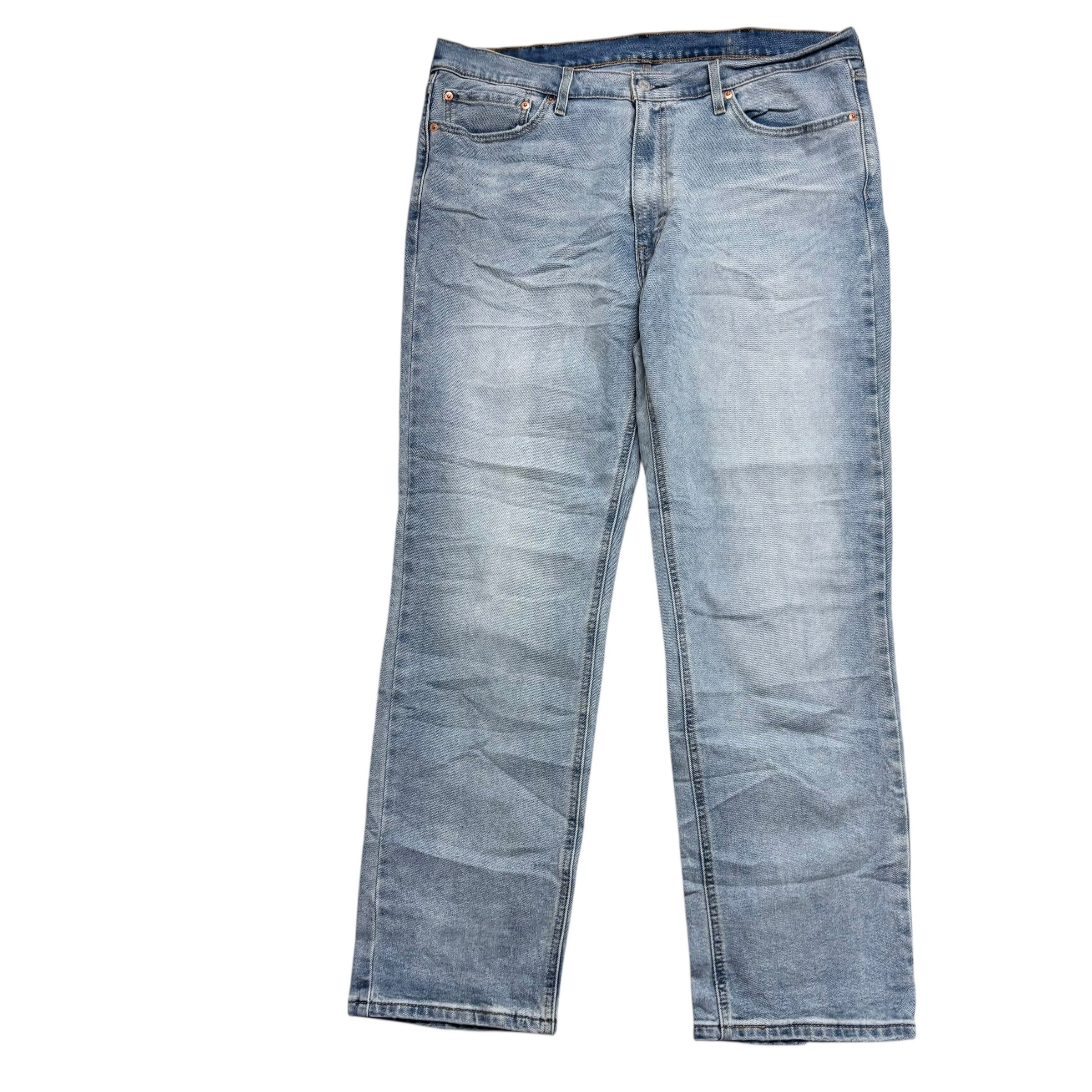Levis 541 Jeans W38 L32 Mens Light Blue Athletic Tapered Fit Stretch Denim (E)