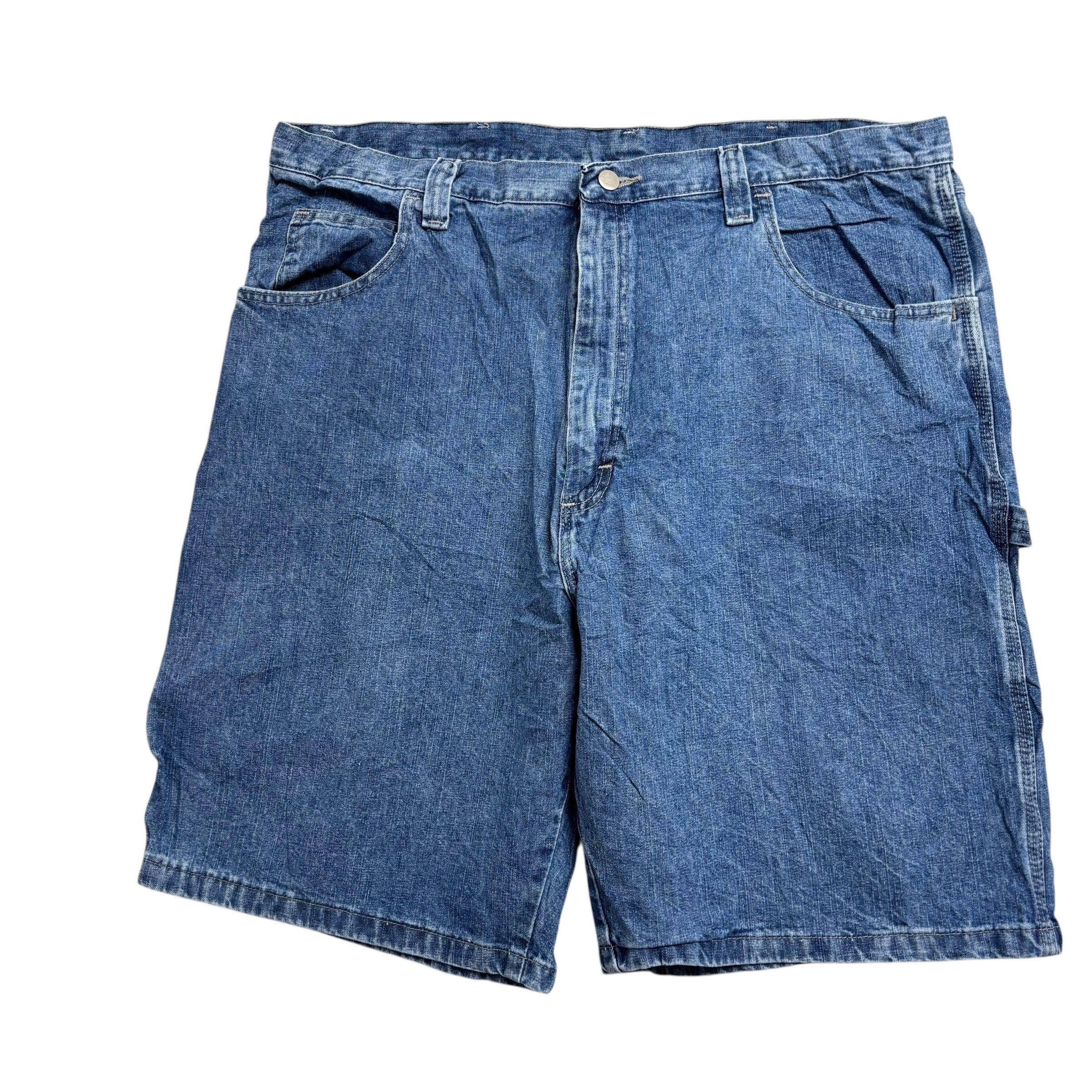 Wrangler Baggy Jorts W40 Mens Mid Blue Denim Shorts Relaxed Fit Carpenter (E)