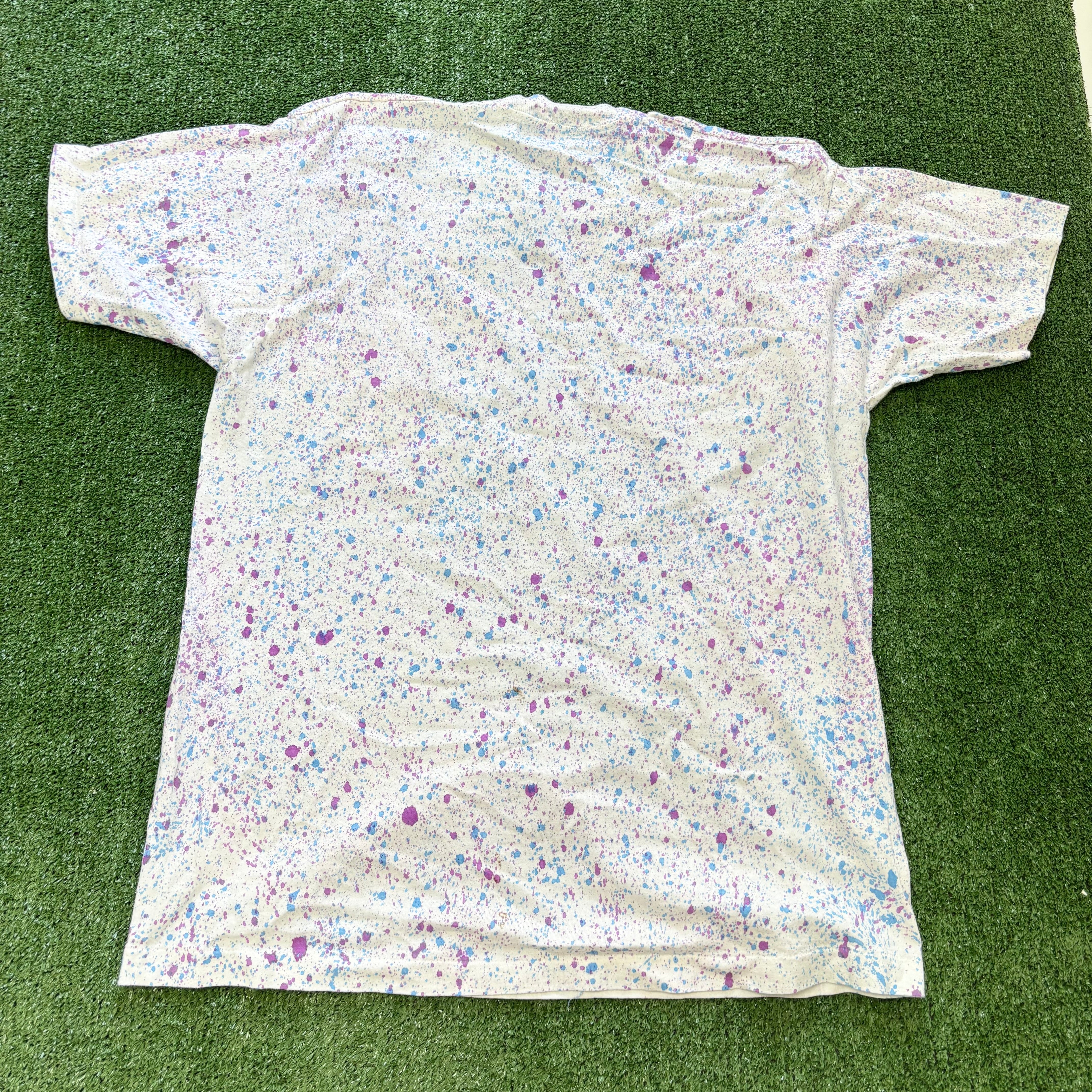 Vintage T Shirt Mens XL White Single Stitch Graphic Print 90s USA (E)