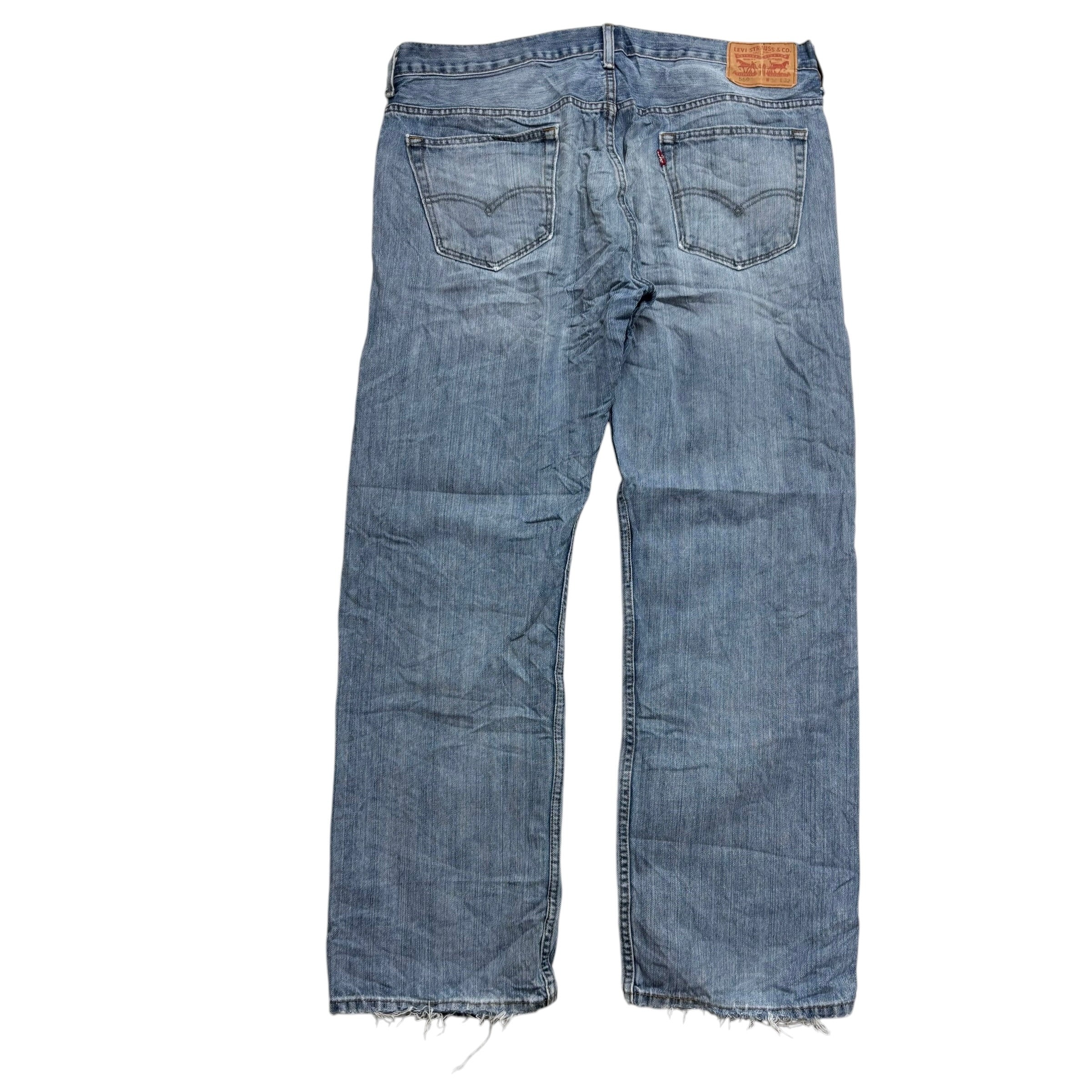 Levis 569 Jeans W36 L32 Mens Light Blue Baggy Relaxed Straight Fit Denim (F)