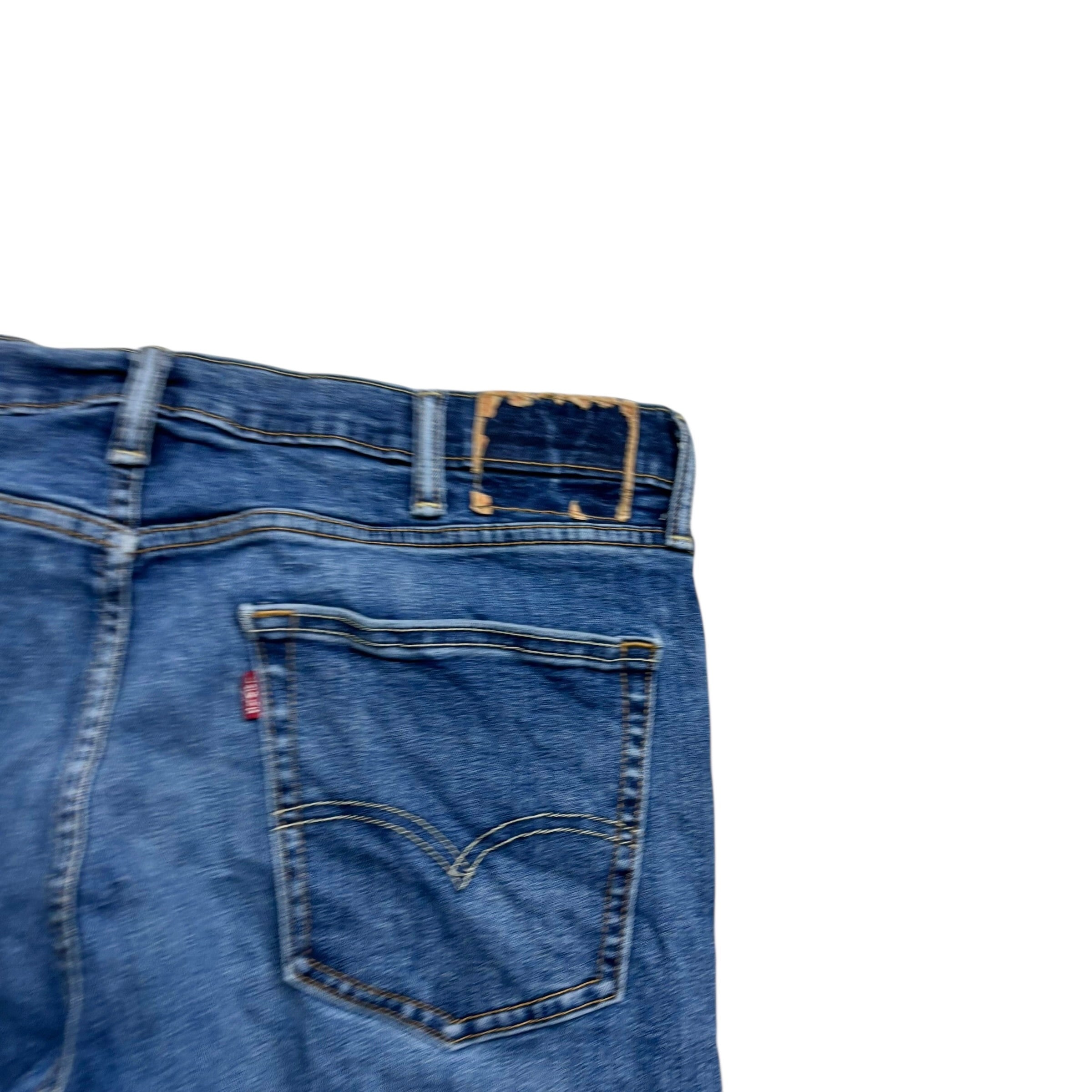 Levis 502 Jeans W38 L30 Mens Mid Blue Regular Tapered Fit Stretch Denim