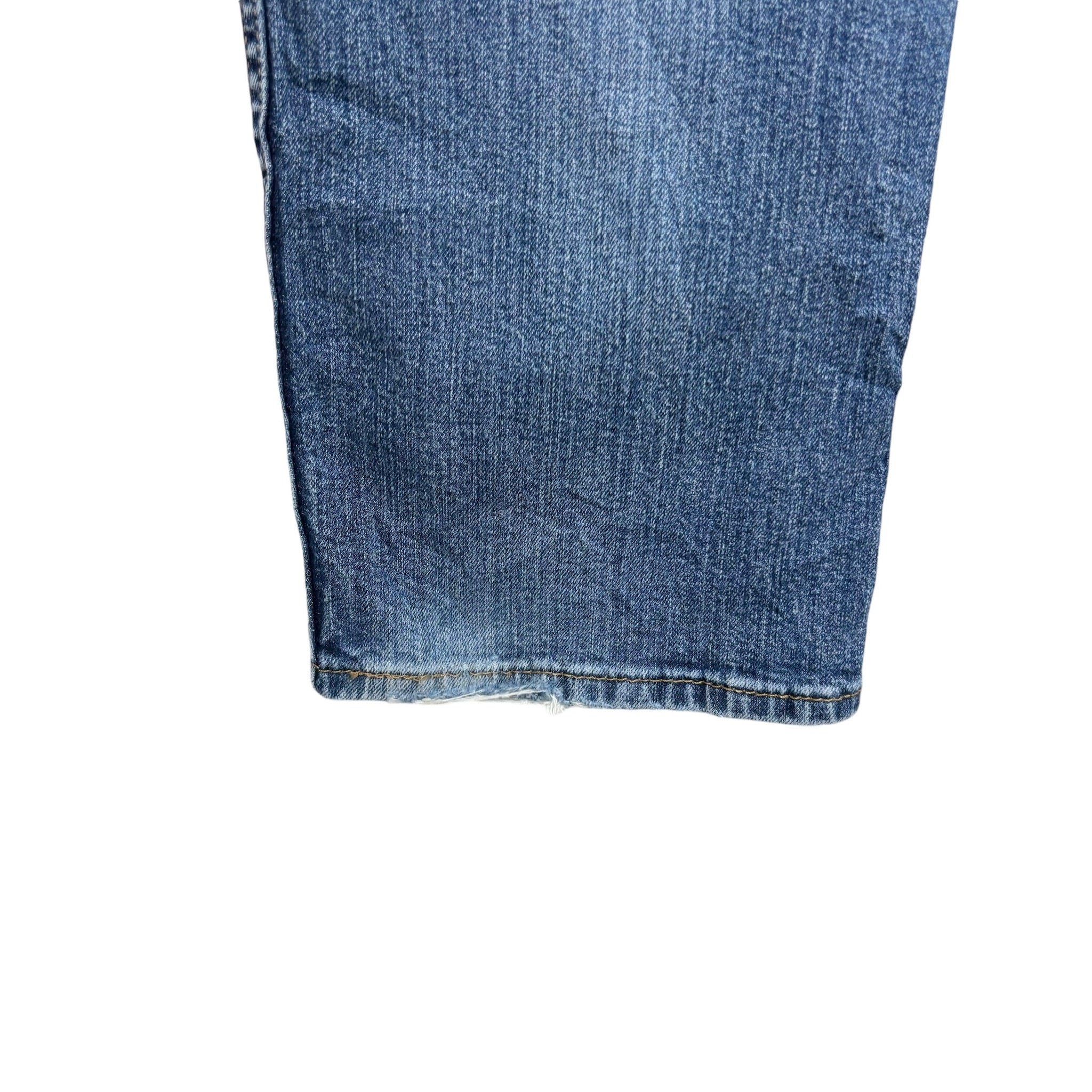 Levis 505 Jeans W34 L32 Mens Mid Blue Regular Straight Fit Denim