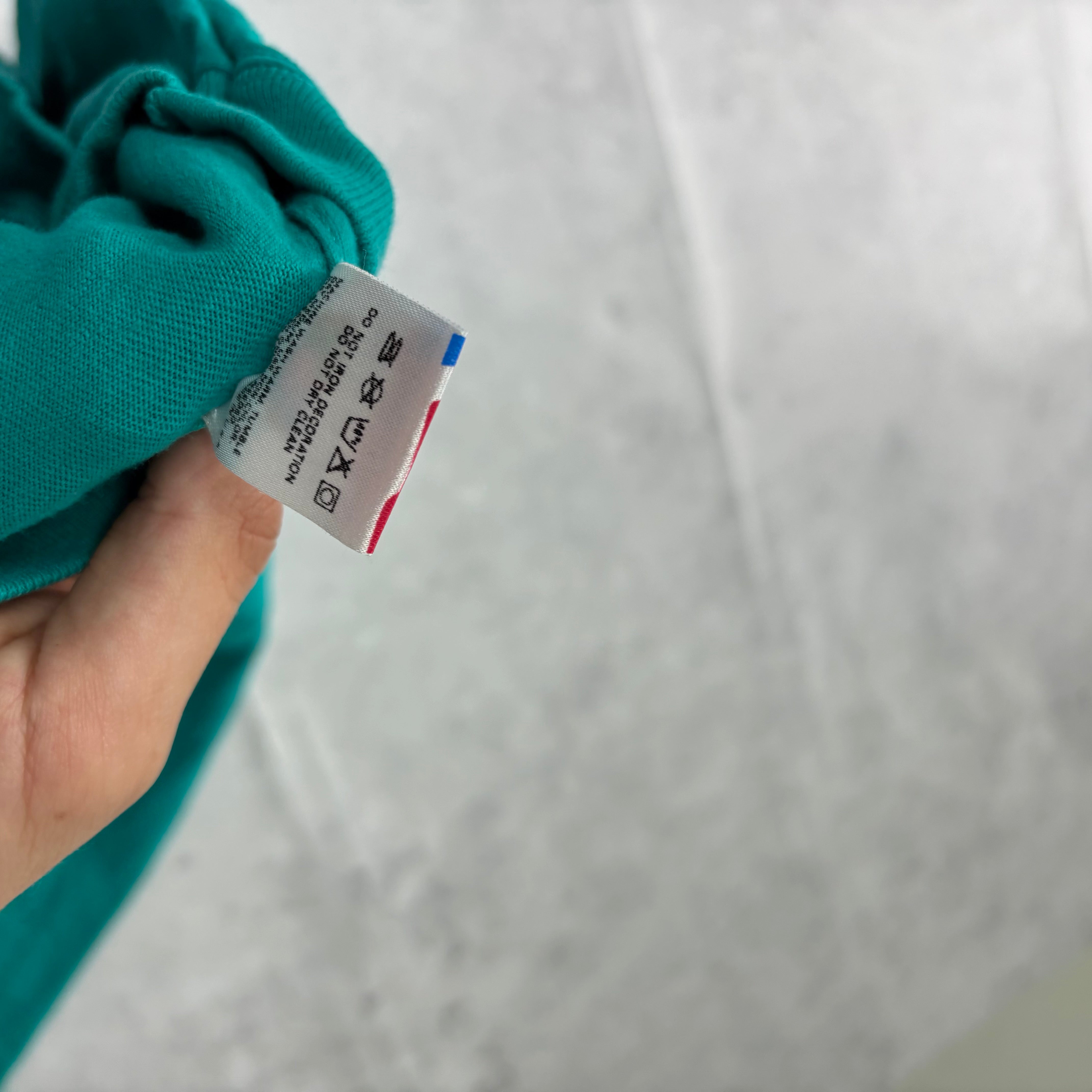 Vintage T Shirt Mens XL Teal Green Single Stitch Graphic Print 90s USA Wine (E)