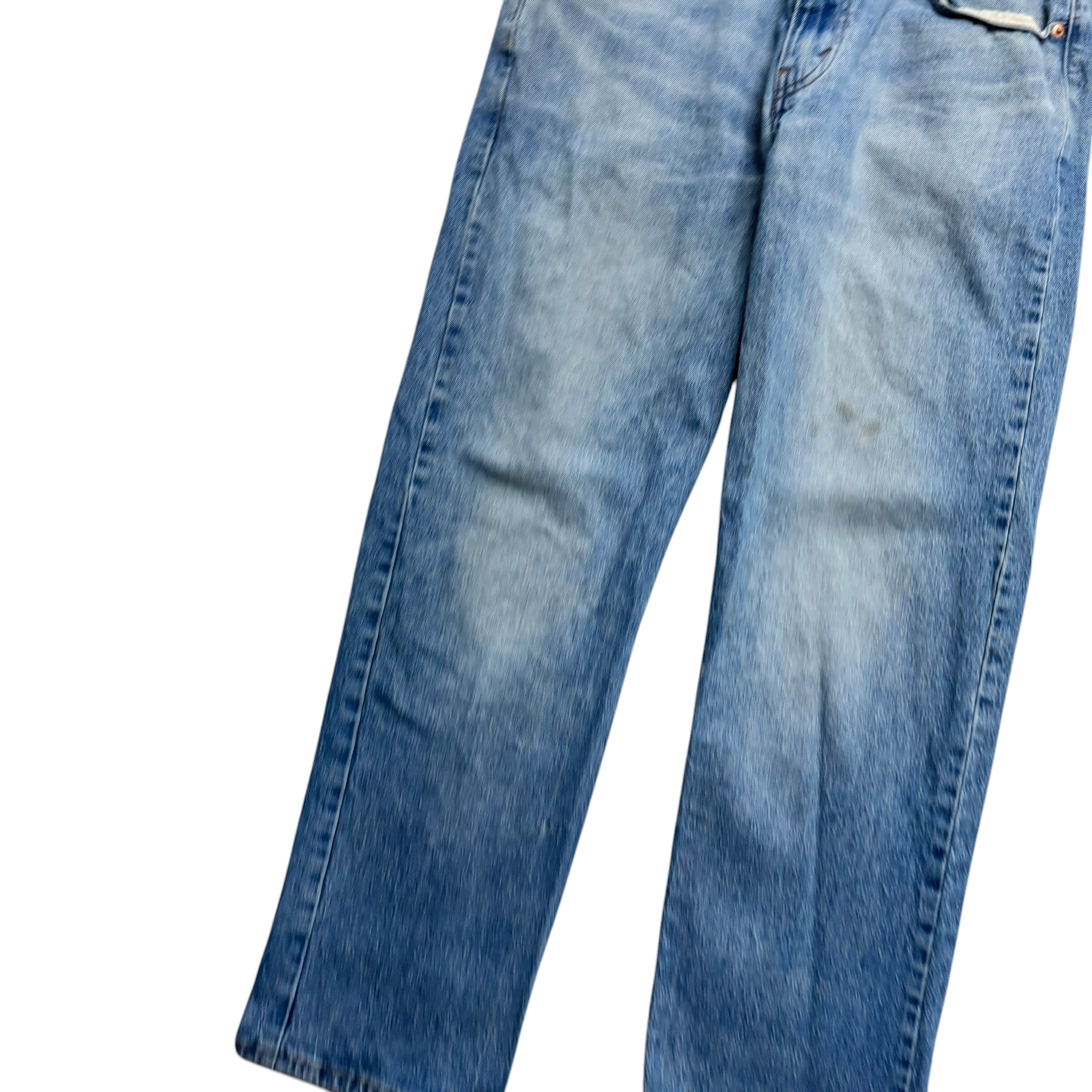 Levis 569 Jeans W32 L31 Mens Mid Blue Relaxed Straight Fit Stretch Denim (F)