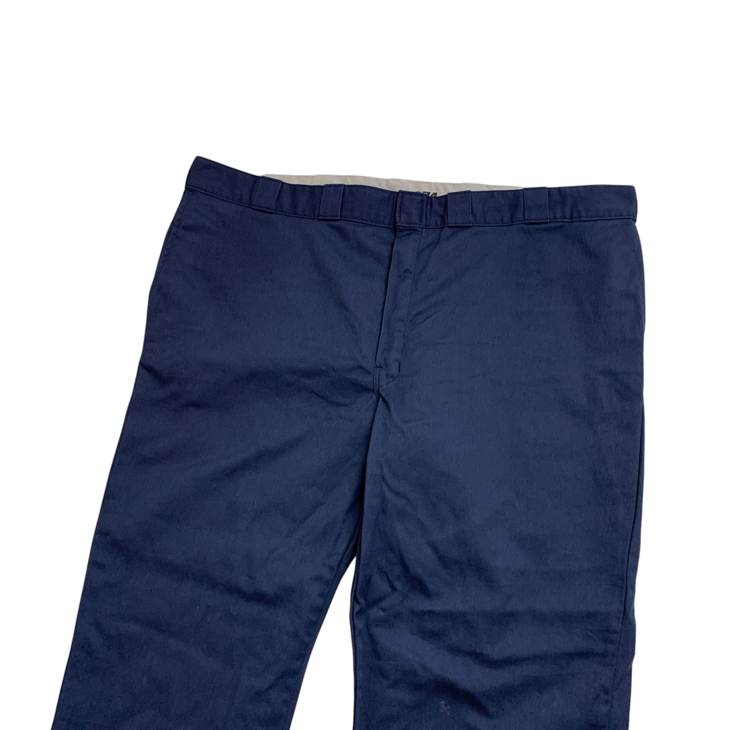 Dickies 874 Trousers W48 L30 Mens Blue Pants Original Straight Fit Workwear