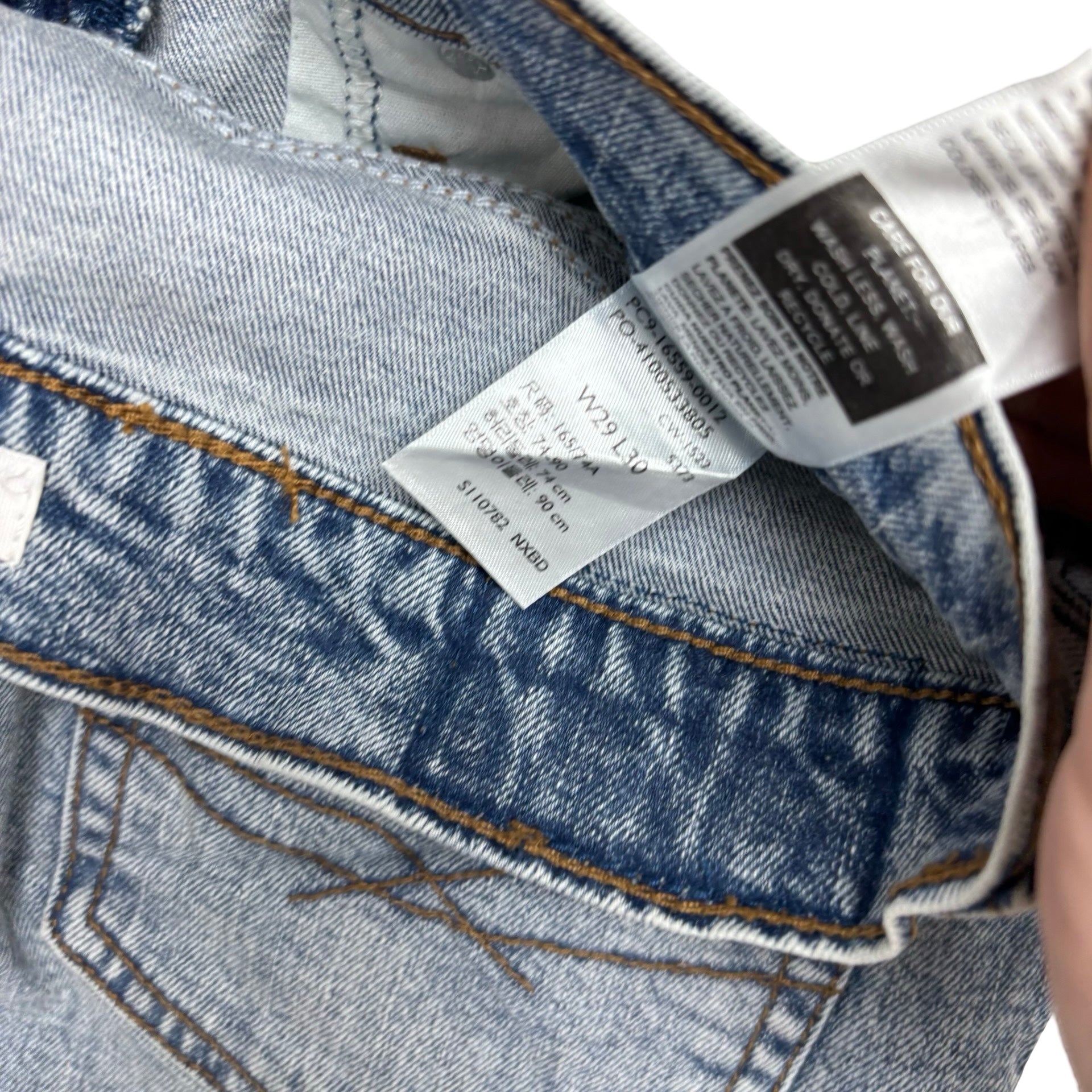 Levis Signature Jeans W29 L29 Mens Light Blue Athletic Tapered Fit Stretch Denim