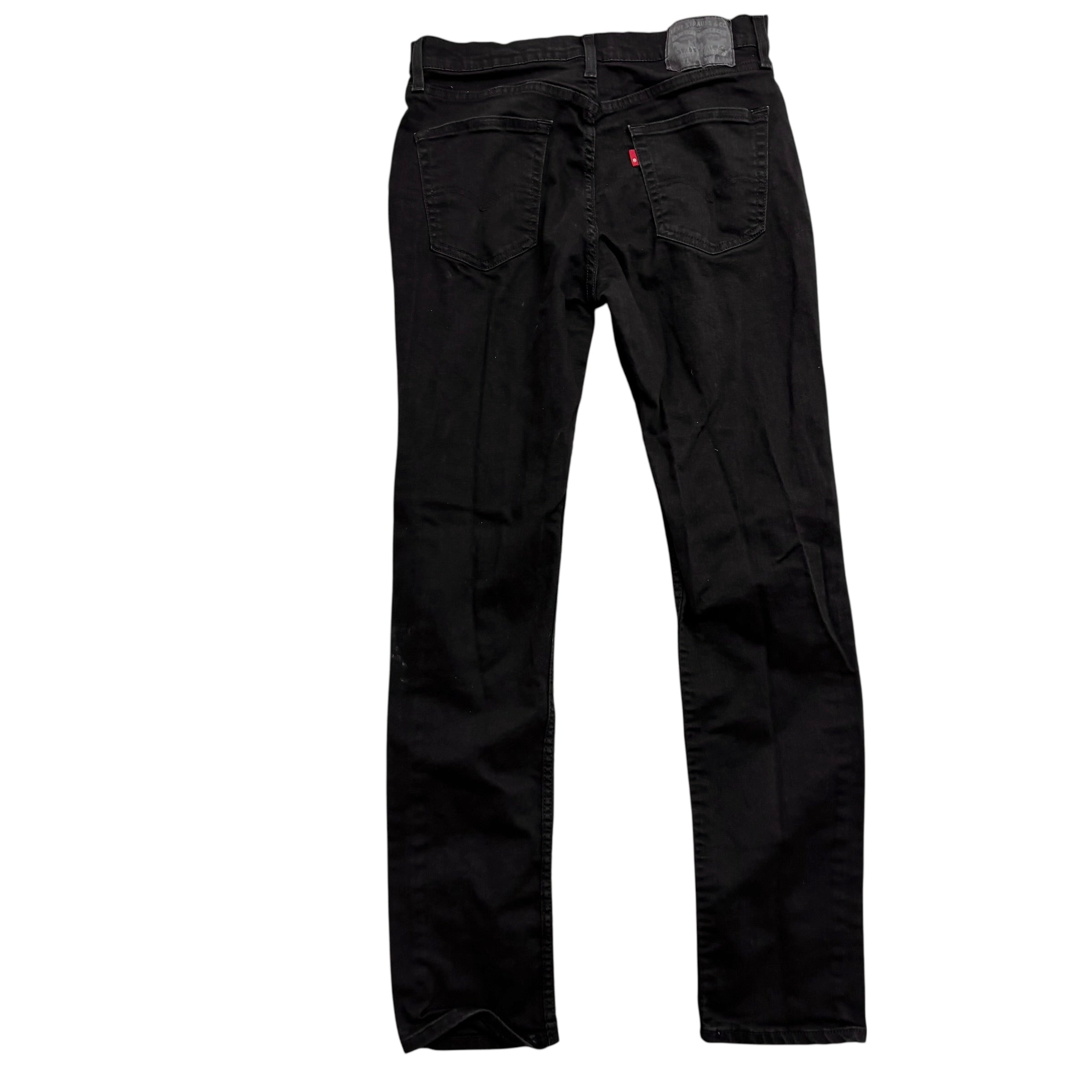 Levis 511 Jeans W32 L34 Mens Black Slim Fit Stretch Denim