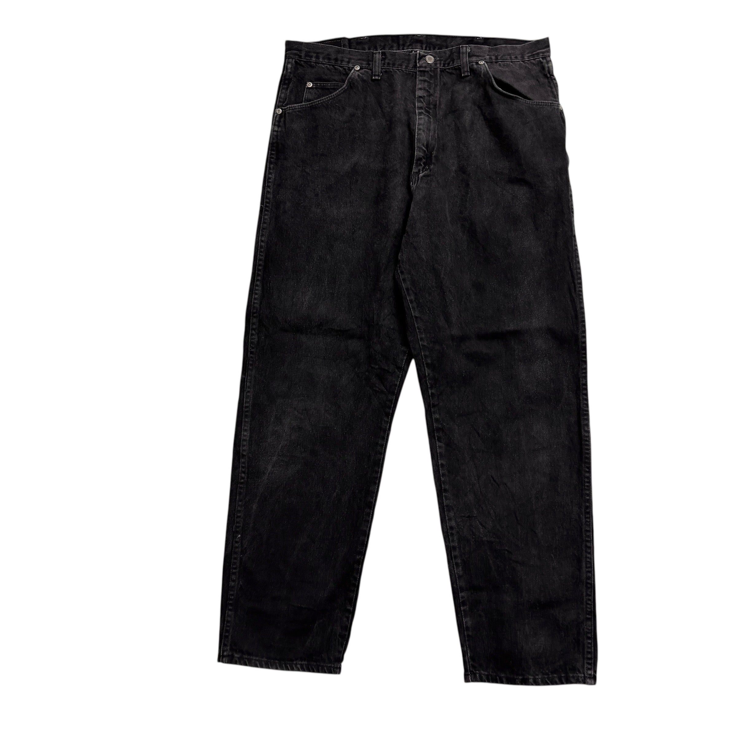 Wrangler Jeans W38 L32 Mens Black Relaxed Tapered USA Made Vintage (E)