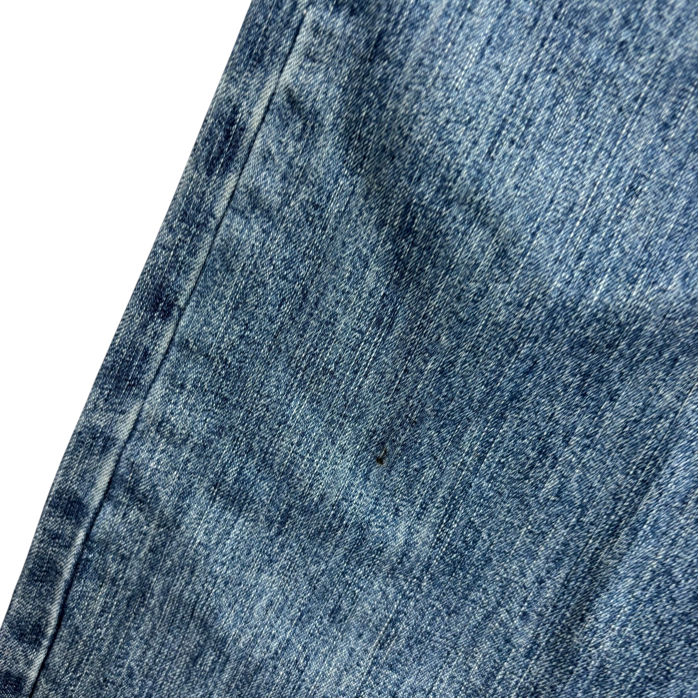 Wrangler Jeans W34 L33 Mens Mid Blue Baggy Relaxed Straight Fit Denim