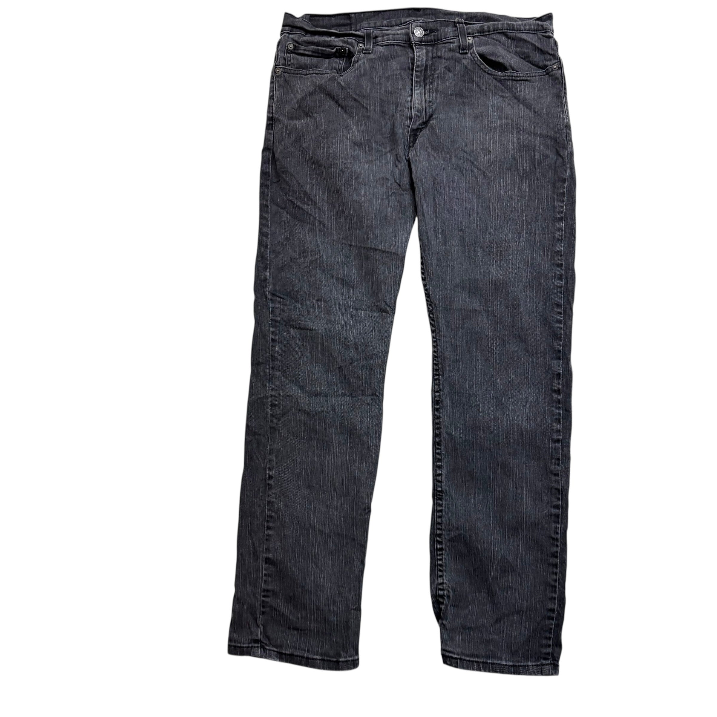 Levis 559 Jeans W36 L31 Mens Grey Regular Straight Fit Stretch Denim (F)