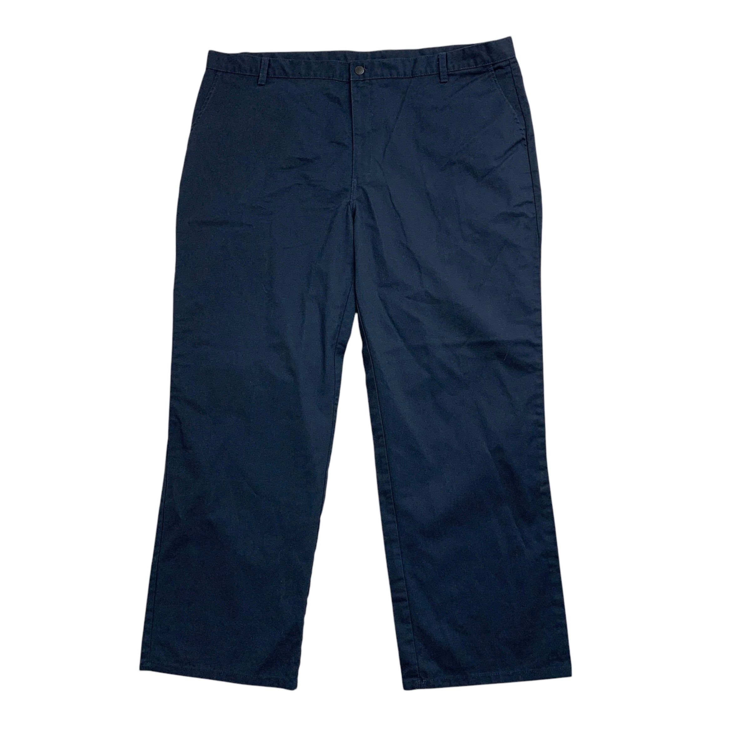 Dickies Trousers W44 L32 Mens Navy Blue Pants Relaxed Straight Fit Workwear