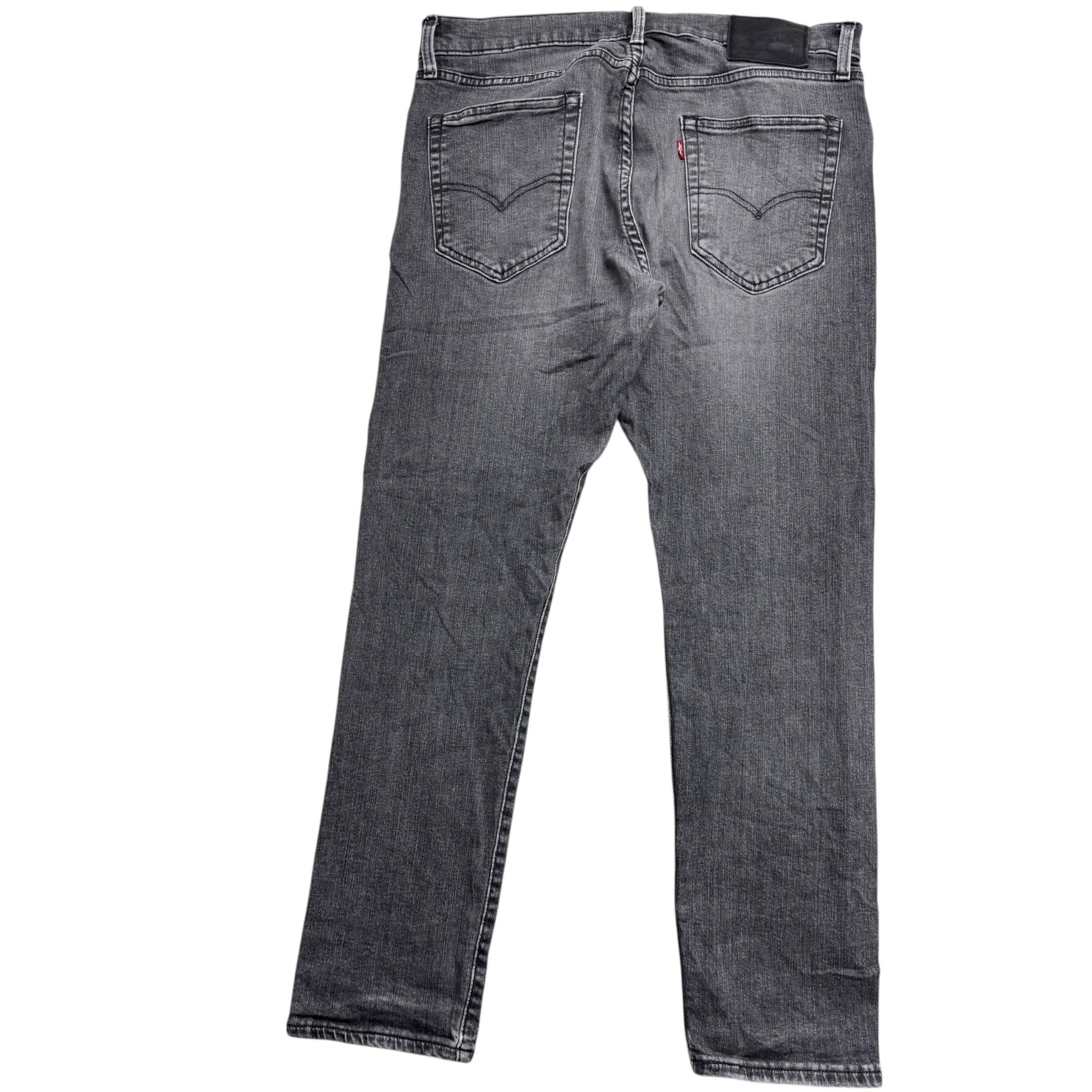 Levis 512 Jeans W34 L29 Mens Grey Slim Tapered Fit Stretch Premium Denim