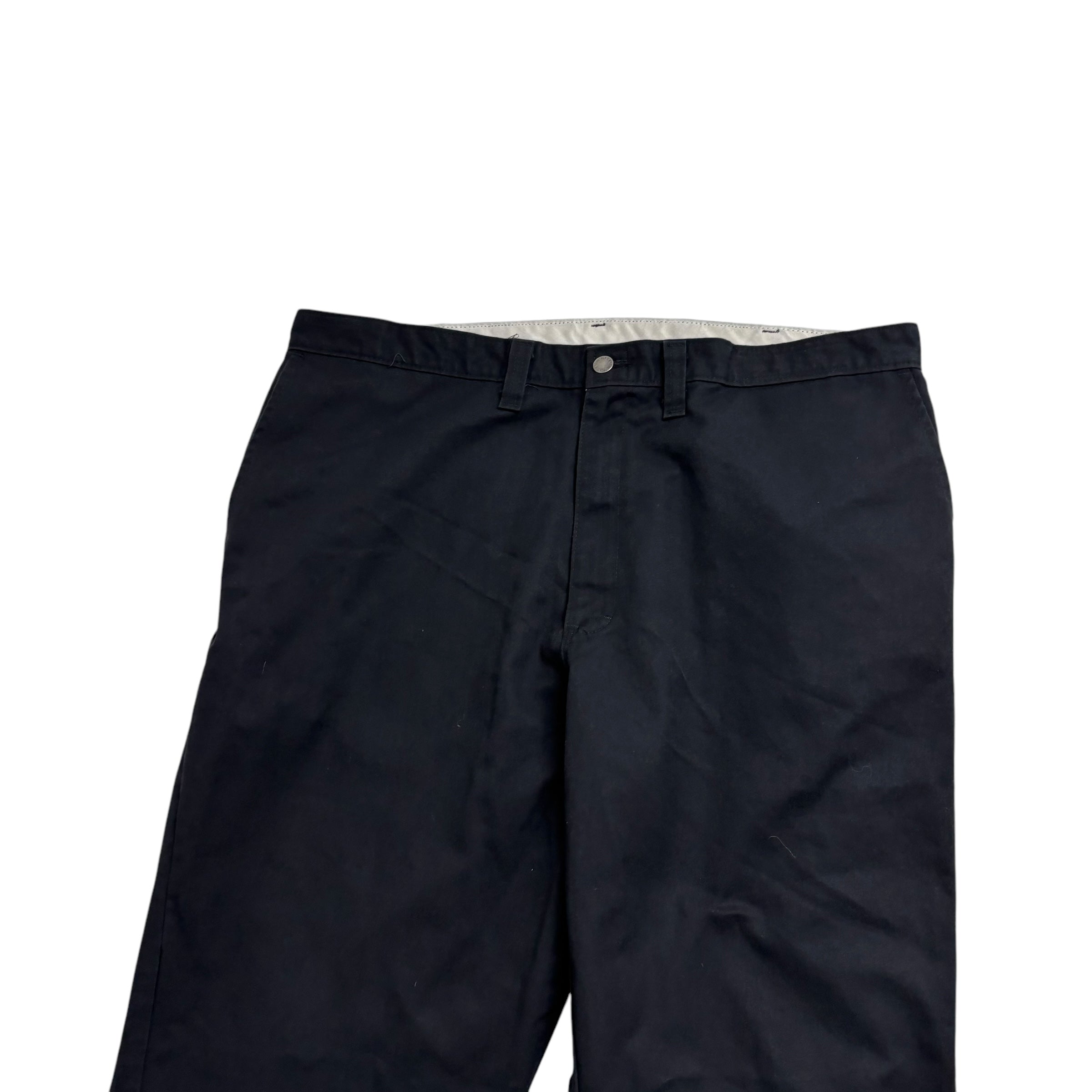 Dickies Trousers W42 L32 Mens Black Pants Relaxed Straight Fit Workwear