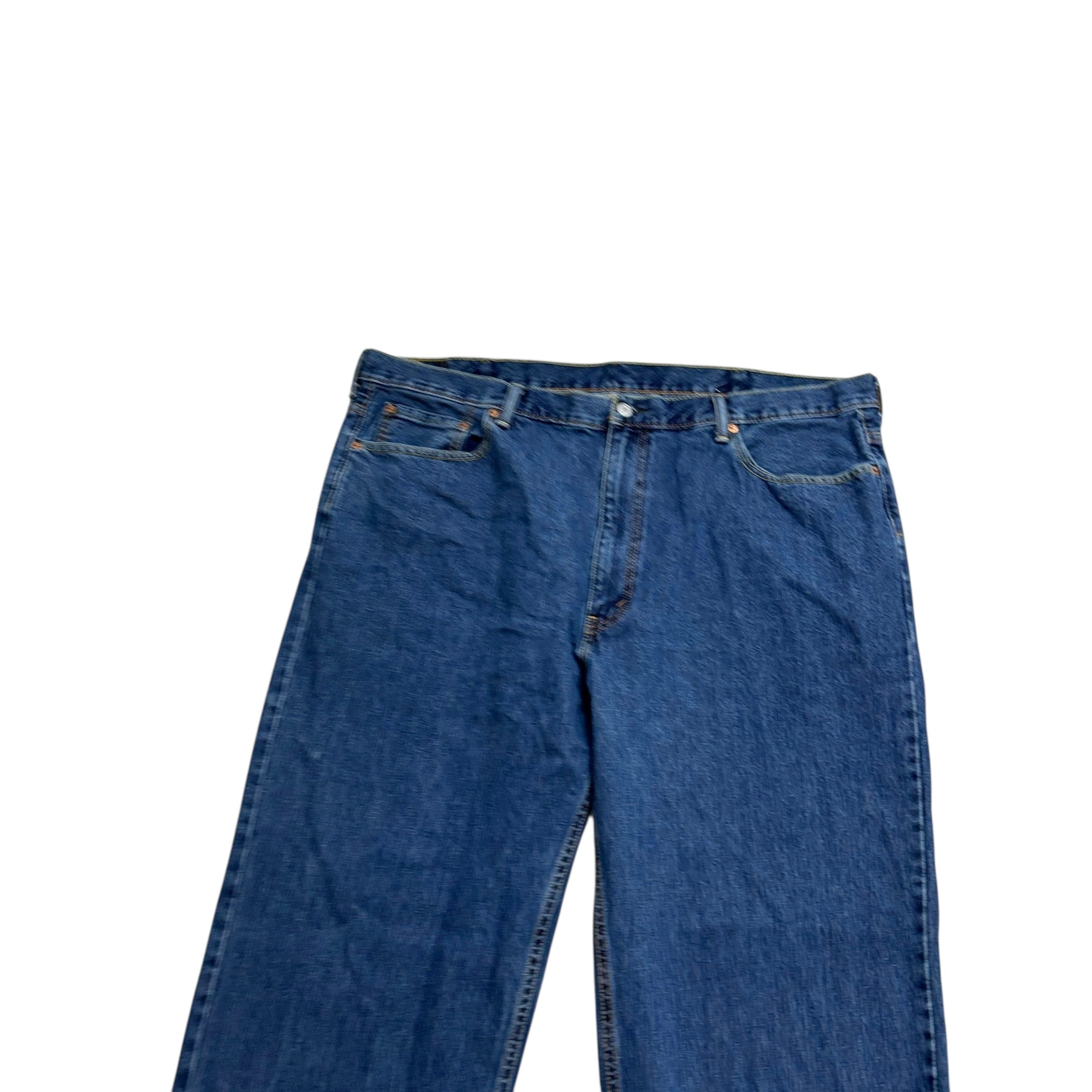 Levis 550 Jeans W46 L32 Mens Mid Blue Baggy Relaxed Straight Fit Denim (E)