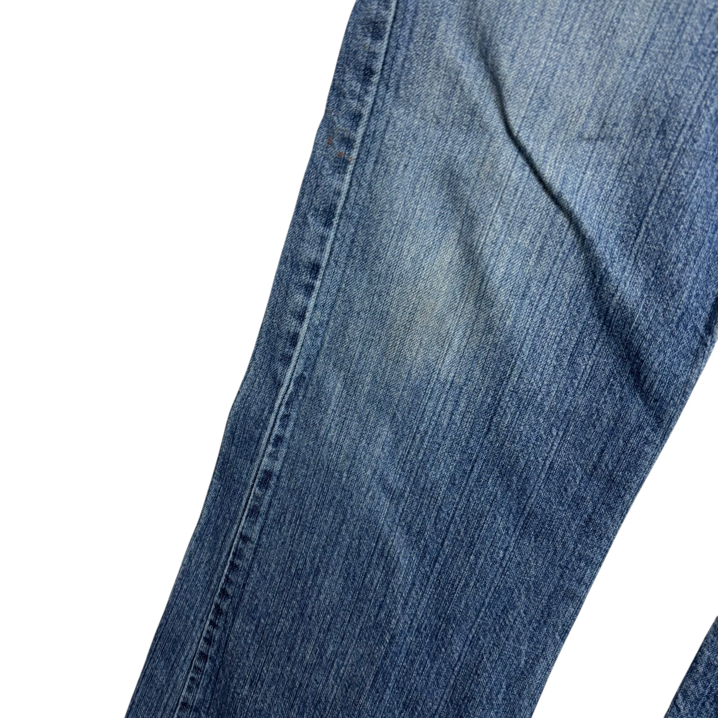 Levis 527 Jeans W34 L29 Mens Mid Blue Low Rise Bootcut Fit Vintage Denim (F)