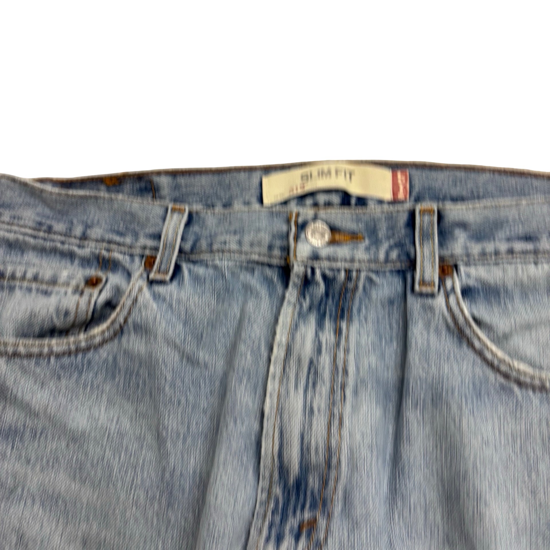 Levis 512 Jeans W34 L34 Mens Light Blue Slim Tapered Fit Vintage Denim (F)