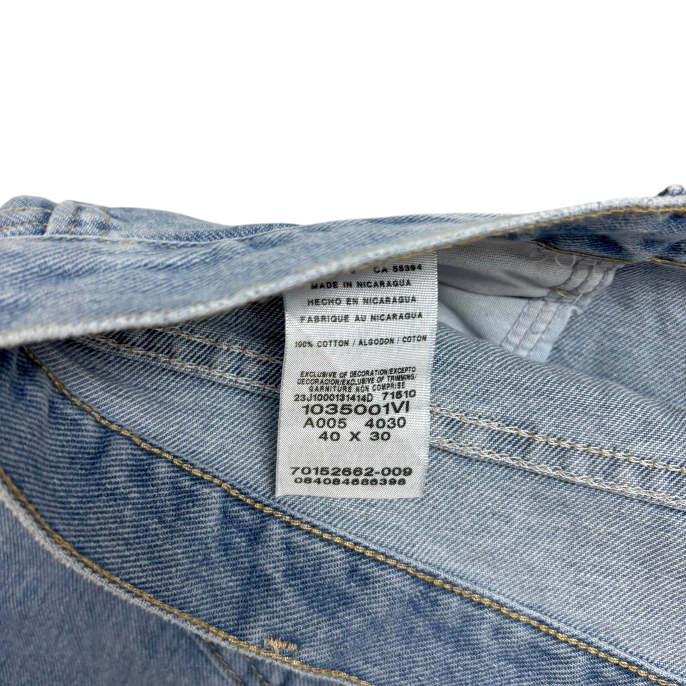 Wrangler Jeans W40 L30 Mens Light Blue Relaxed Straight Fit Vintage Denim