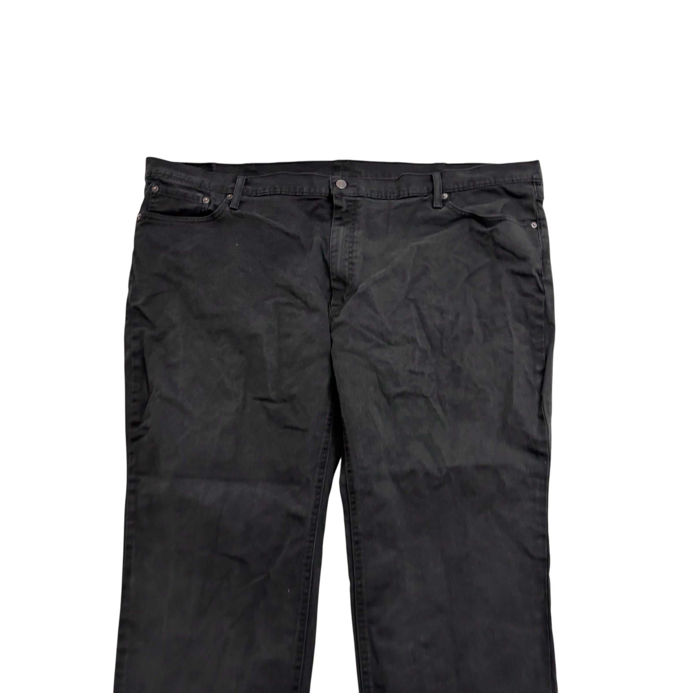 Levis 541 Jeans W52 L29 Mens Black Athletic Tapered Fit Stretch Denim (F)