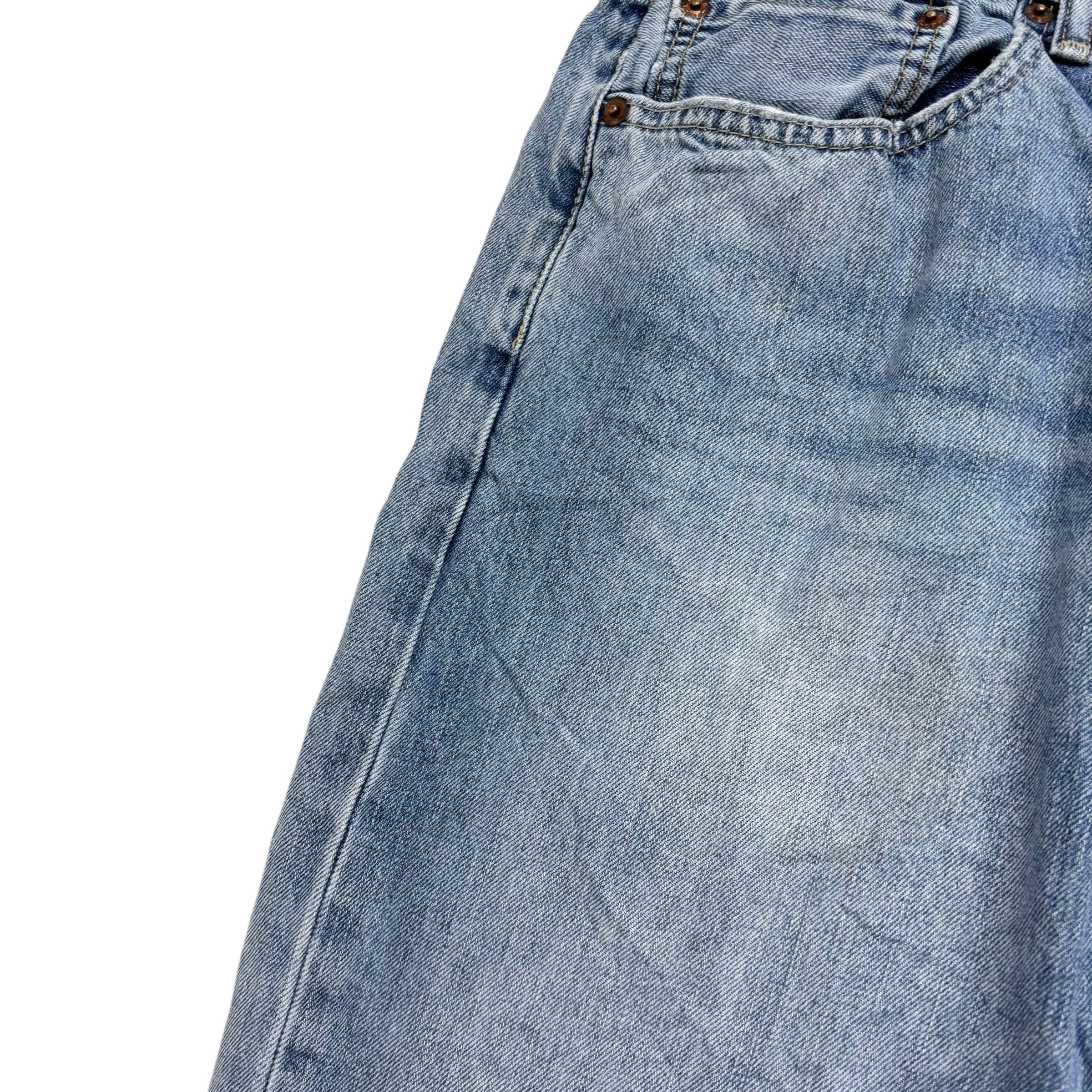 Levis 505 Jeans W36 L30 Mens Light Blue Regular Straight Fit Denim