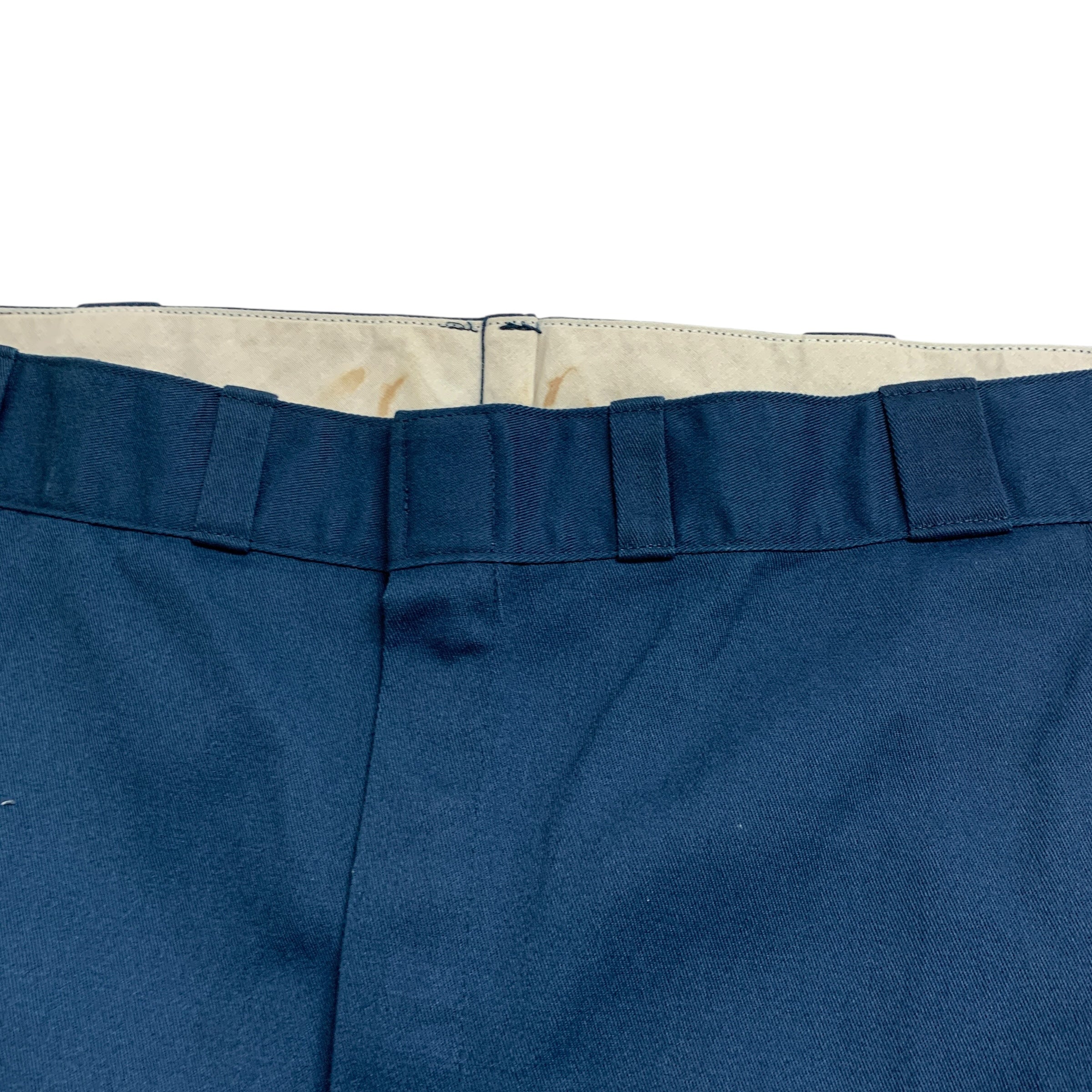 Dickies 874 Trousers W46 L28 Mens Blue Pants Original Straight Fit Workwear