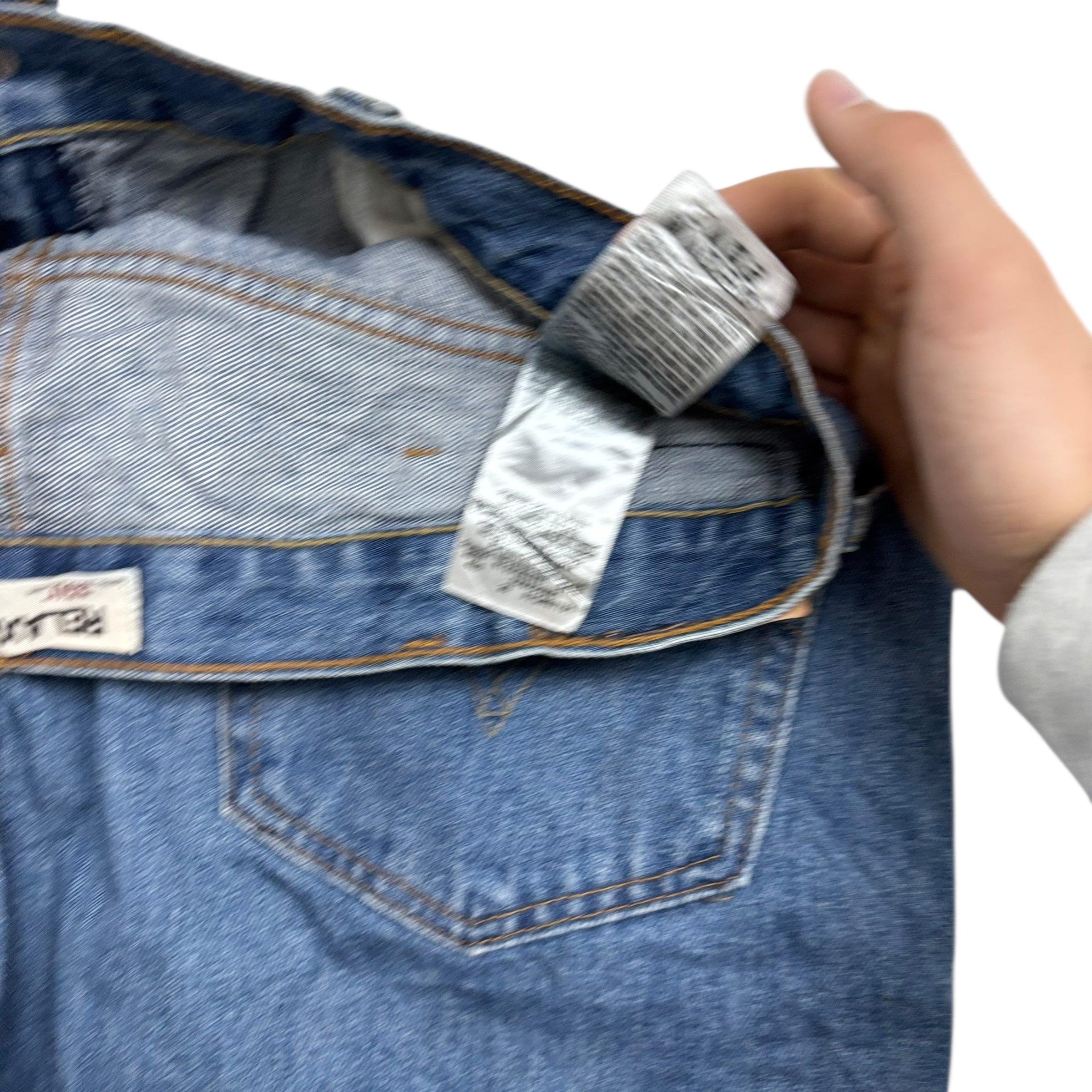 Levis 550 Jeans W40 L30 Mens Mid Blue Baggy Relaxed Straight Vintage Denim (E)