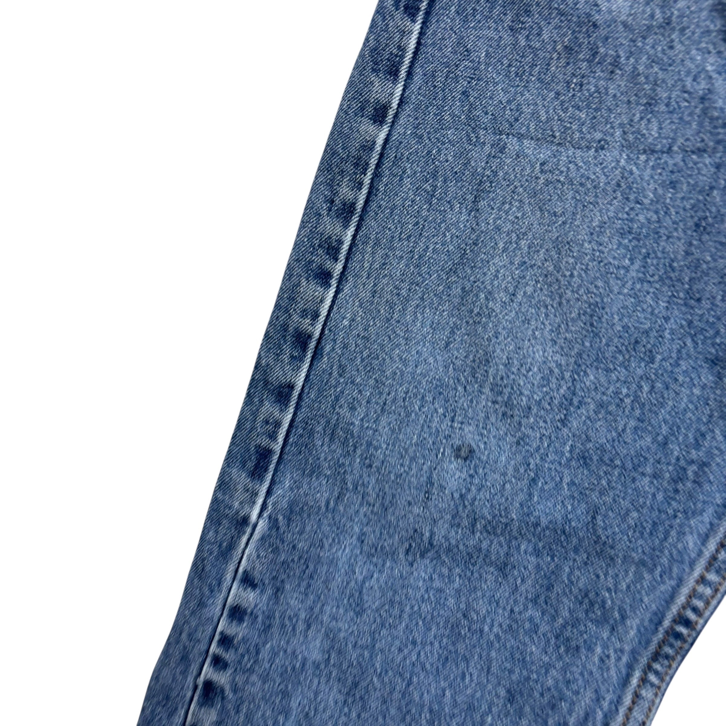 Levis 505 Jeans W32 L29 Mens Mid Blue Regular Straight Fit Denim