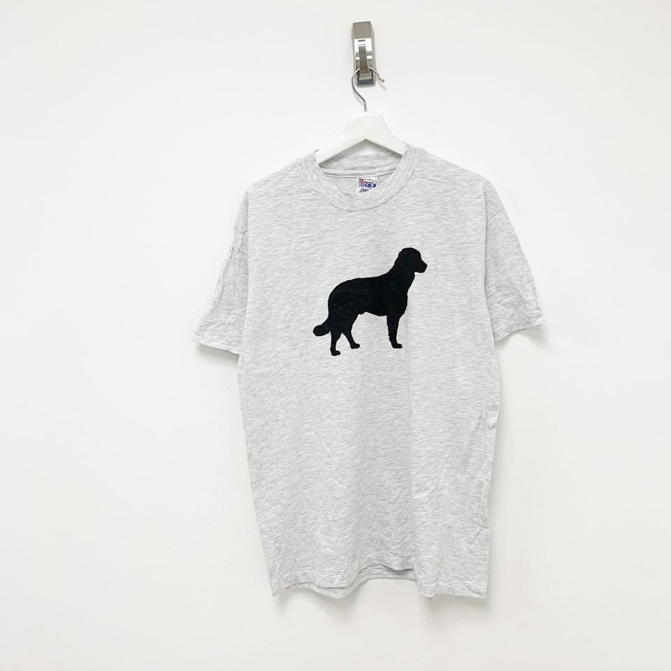 Vintage Single Stitch 90s Dog Graphic T Shirt Medium