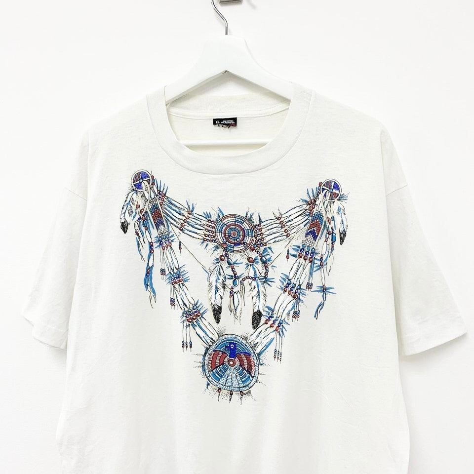 Vintage White Single Stitch 90s Graphic T Shirt X-Large